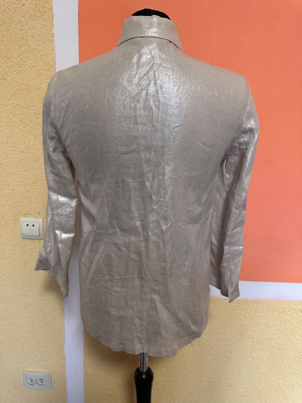 Max Mara Womens Max Mara Linen Jacket Sz IT 42 Size M / US 6-8 / IT 42-44 - 5 Thumbnail