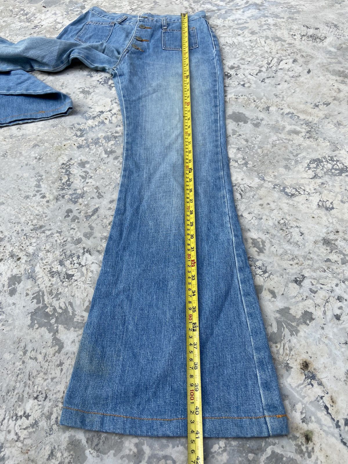 Vintage × Wrangler Vintage Wrangler flare denim pants women Size 26" / US 2 / IT 38 - 15 Thumbnail