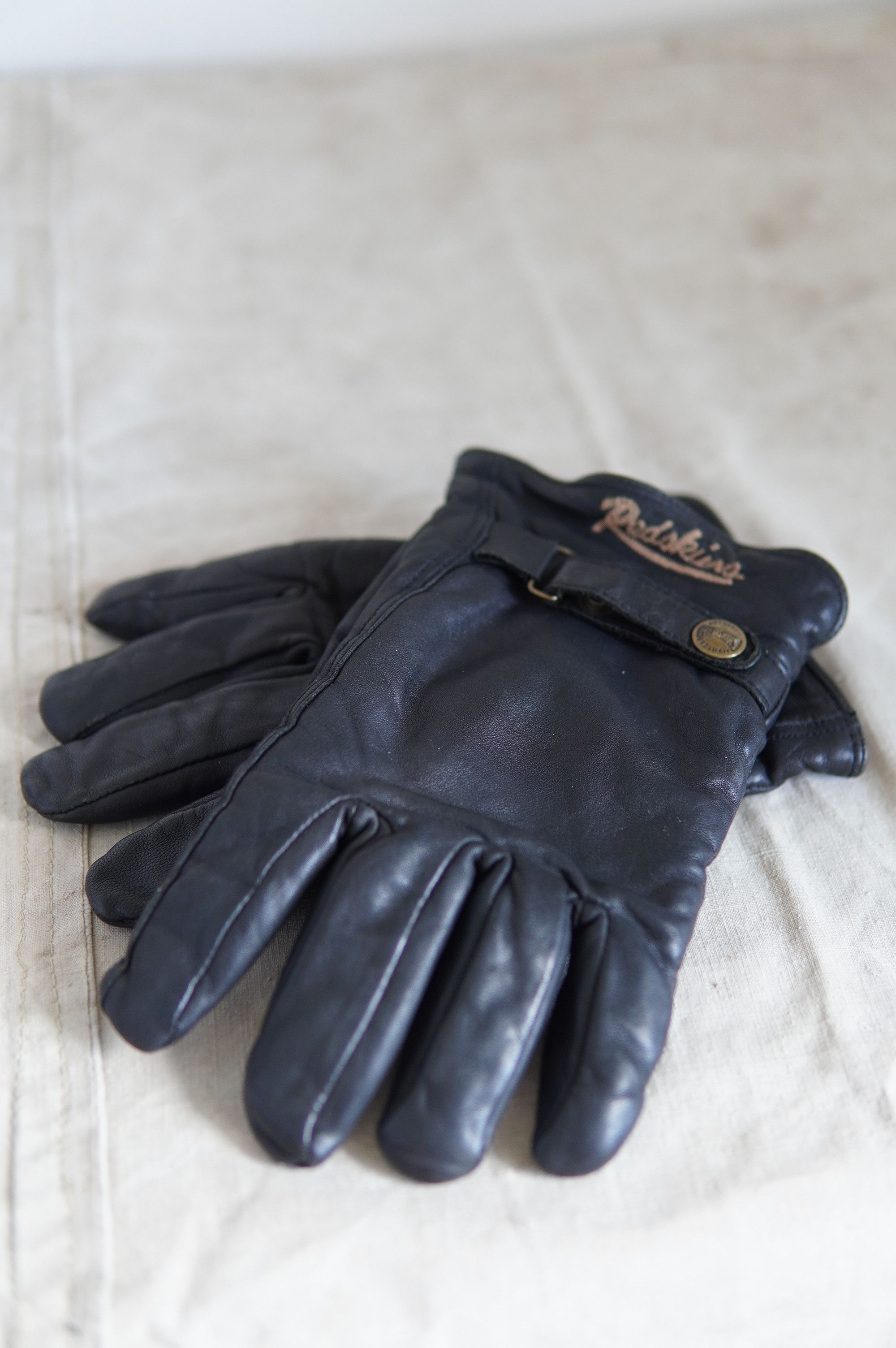 Genuine Leather Vintage Redskins Cow Leather Gloves Size ONE SIZE - 5 Thumbnail