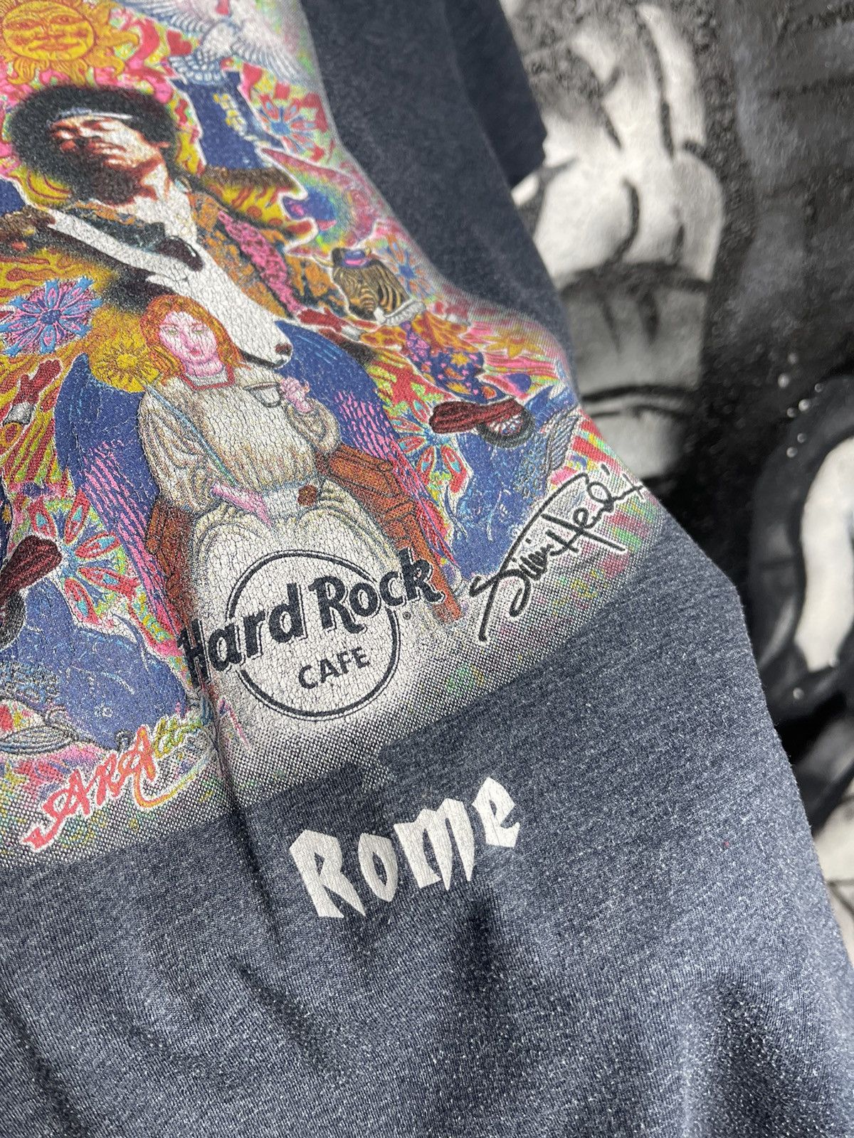 Hard Rock Cafe Hard Rock Cafe Rome x Jimi Hendrix Vintage T-Shirt Size L Size US L / EU 52-54 / 3 - 9 Thumbnail