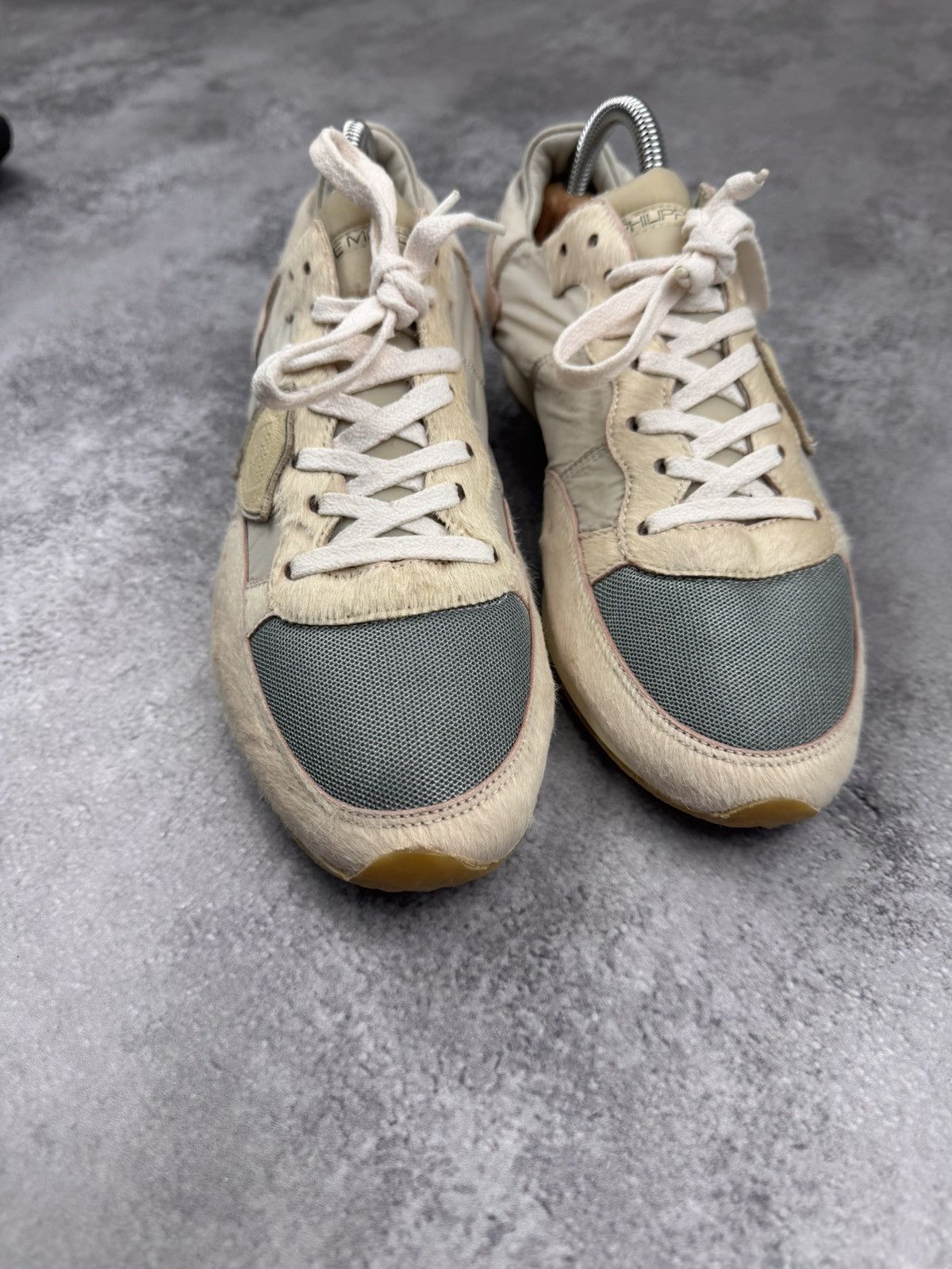 Philippe Model Philippe Model Paris Beige Low Women Sneakers Size 40 Size US 10 / IT 40 - 3 Thumbnail