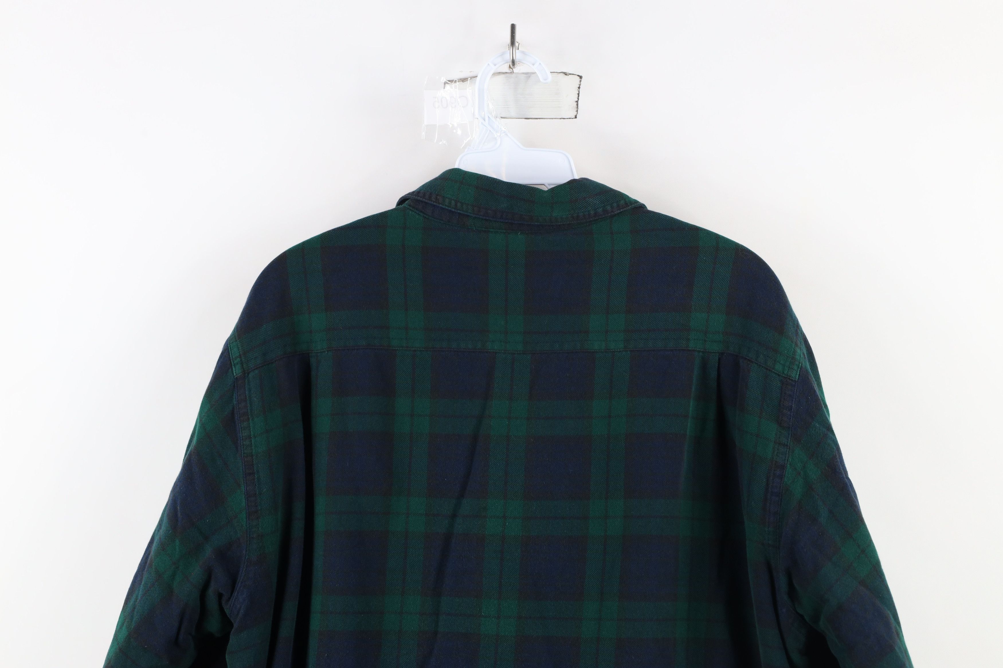 L.L. Bean × Vintage Vintage LL Bean Fleece Lined Flannel Button Shirt Jacket Size US M / EU 48-50 / 2 - 15 Thumbnail