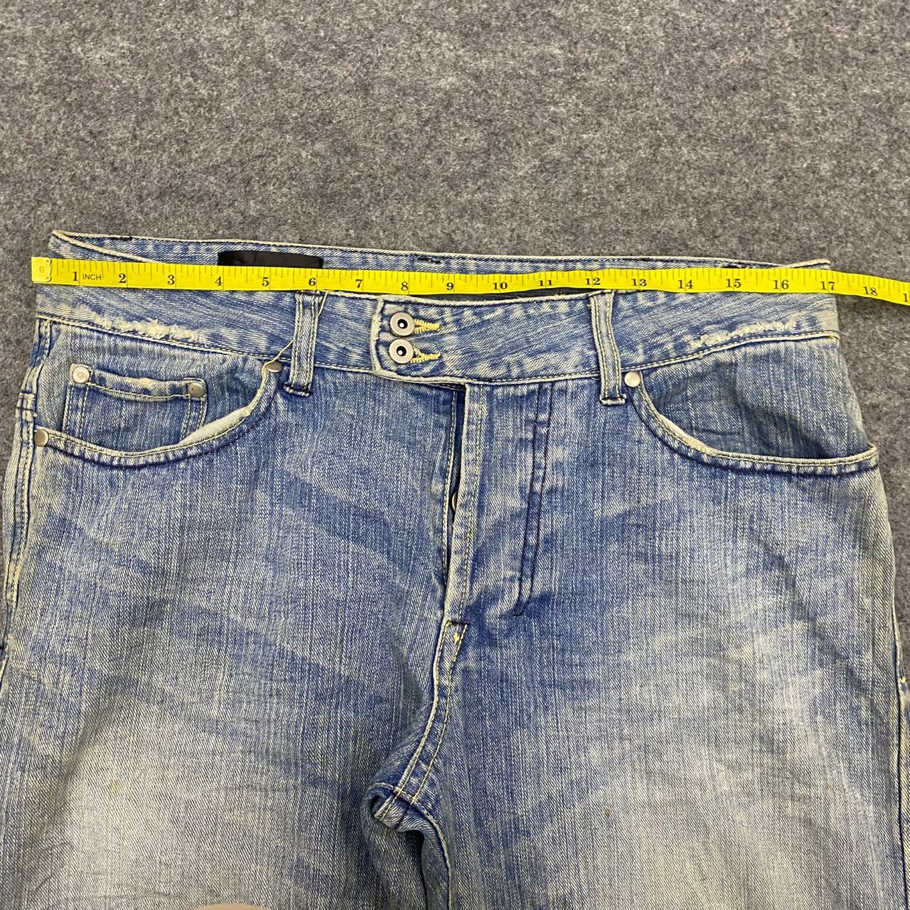 Japanese Brand 💥Best Offer💥Vintage Gold Monkey Project Distressed Denim Size US 34 / EU 50 - 4 Thumbnail