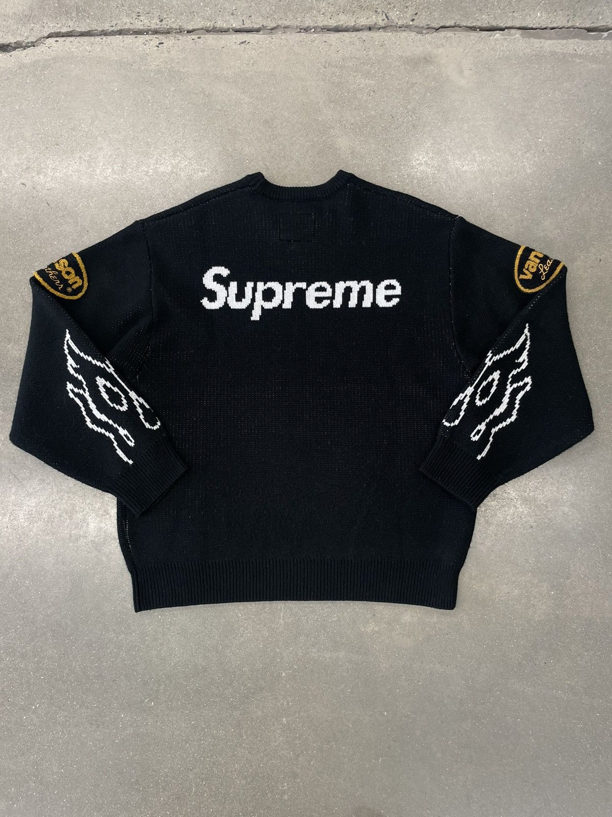 Supreme × Vanson Leathers SUPREME x VANSON LEATHERS SWEATER Size US L / EU 52-54 / 3 - 2 Thumbnail