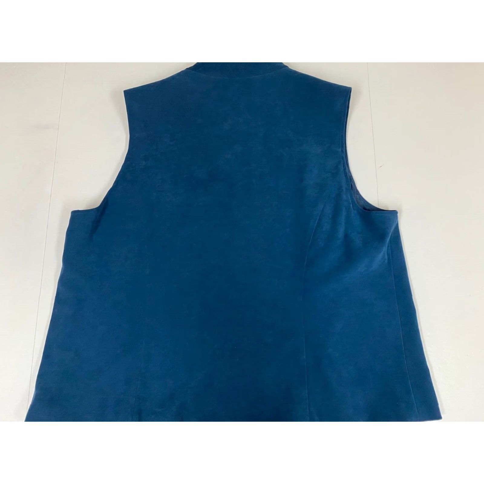 JM Collection JM Collection Vest 20W Plus blue Womens Vest Casual Quilted Knit Polyester Sleeveless Zip Regular Plus Size 20W Womens Fall Short Size 3XL / US 20-22 - 6 Thumbnail