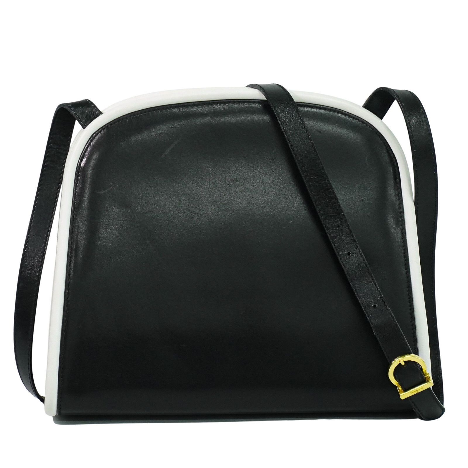 ショルダーバッグ・ポシェット Salvatore Ferragamo Arch' Black Matte Leather Bag Salvatore Ferragamo Arch' Black Matte Leather Bag Shoulder
