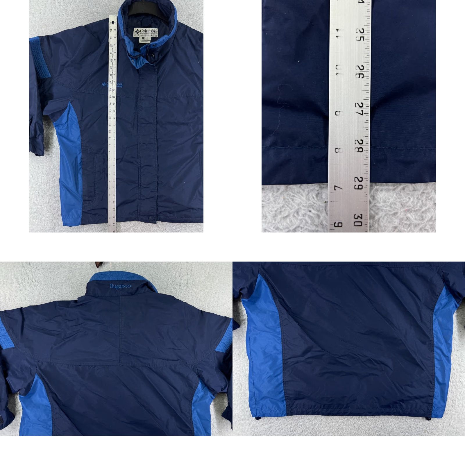 Vintage Columbia Jacket Womens Extra Large Blue Bugaboo Windbreaker Mock Neck Outer Shel Size XL / US 12-14 / IT 48-50 - 9 Thumbnail