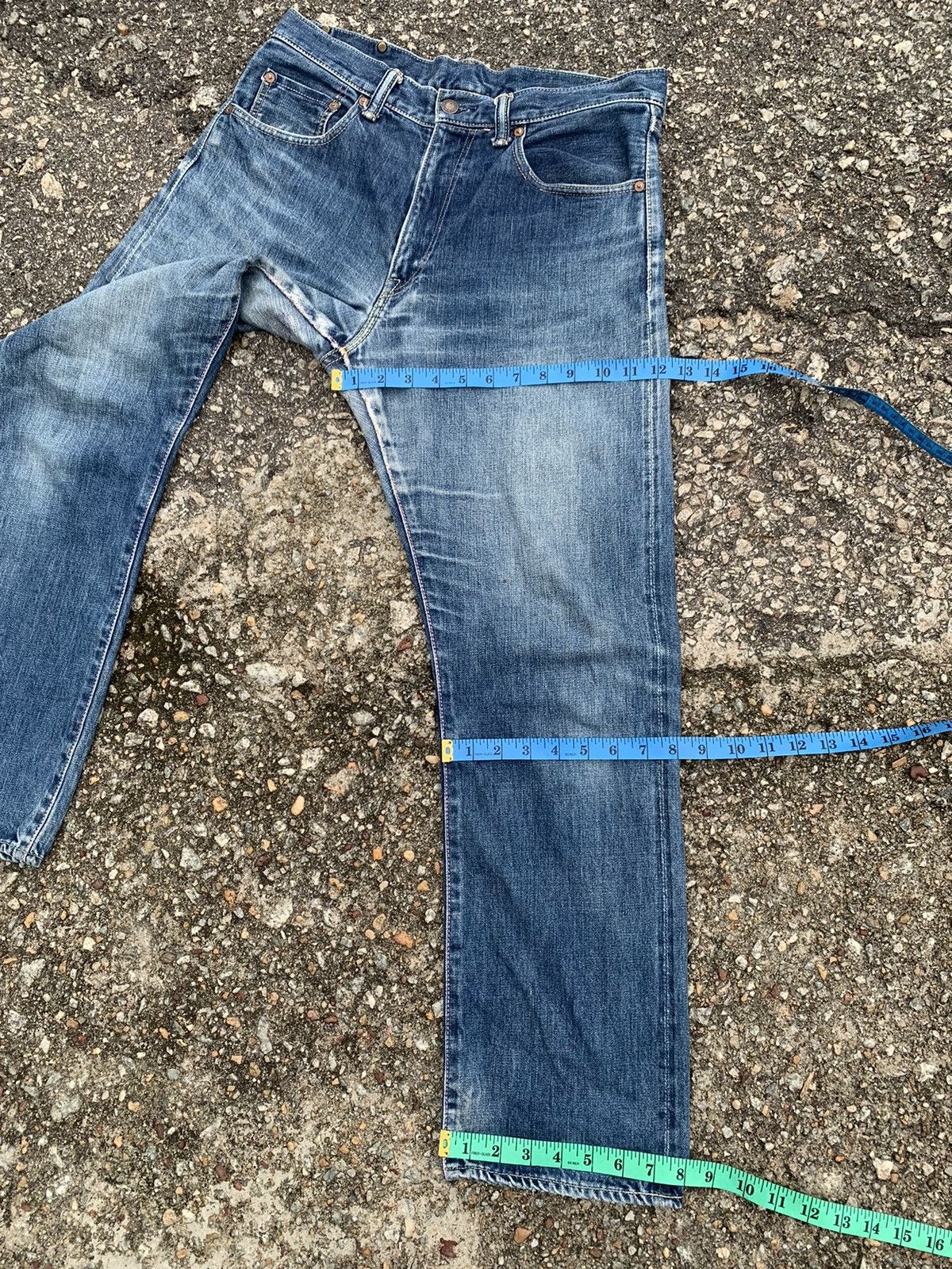 Japan Blue MOMOTARO ❌ JAPAN BLUE SELVEDGE DISTRESSED DENIM Size US 32 / EU 48 - 23 Thumbnail