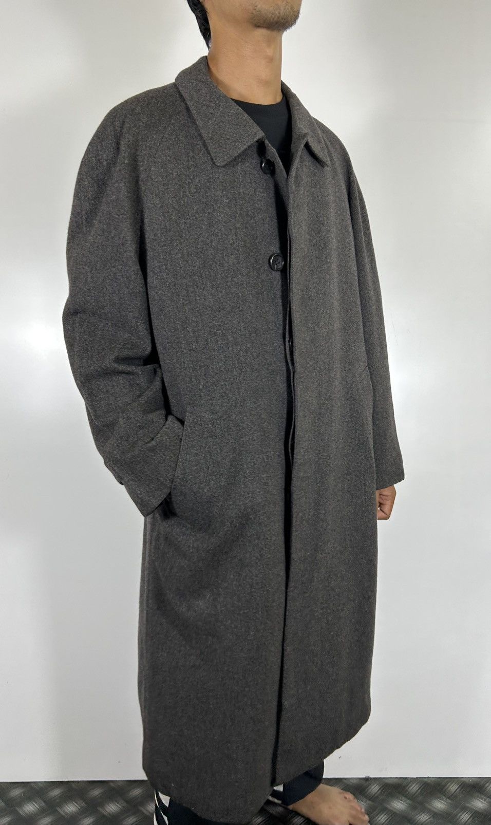 Yves Saint Laurent Yves Saint Laurent Diffusion Homme Vintage OverCoat Gray Size US M / EU 48-50 / 2 - 17 Thumbnail