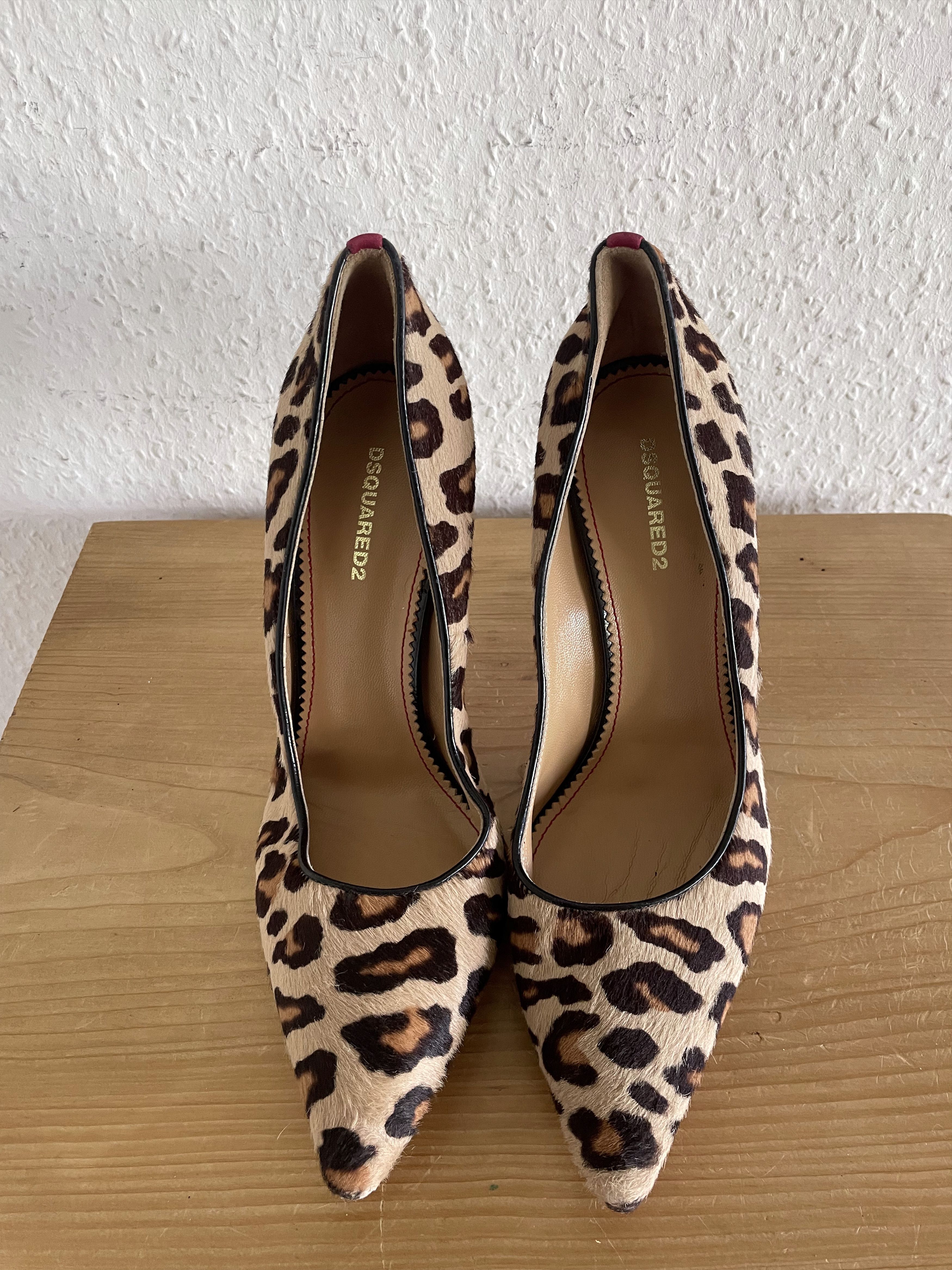 Dsquared2 Leopard Pony Hair Heels Brown Size US 6.5 / IT 36.5 - 2 Thumbnail