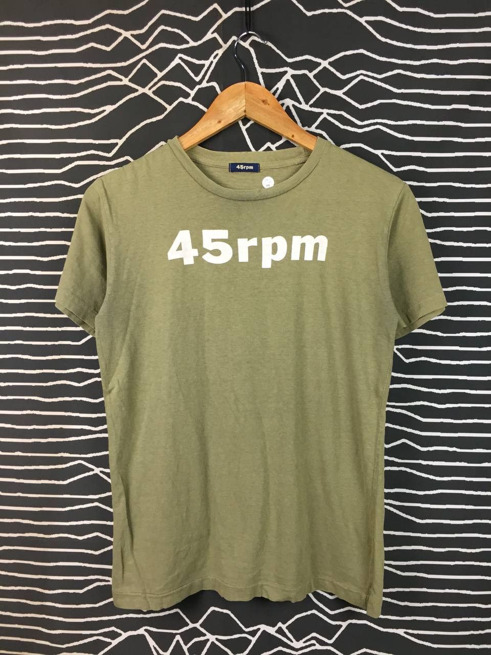 45rpm Vtg 45rpm Studio Japan Classic Logo Olive Green Tee Size US S / EU 44-46 / 1 - 1 Thumbnail