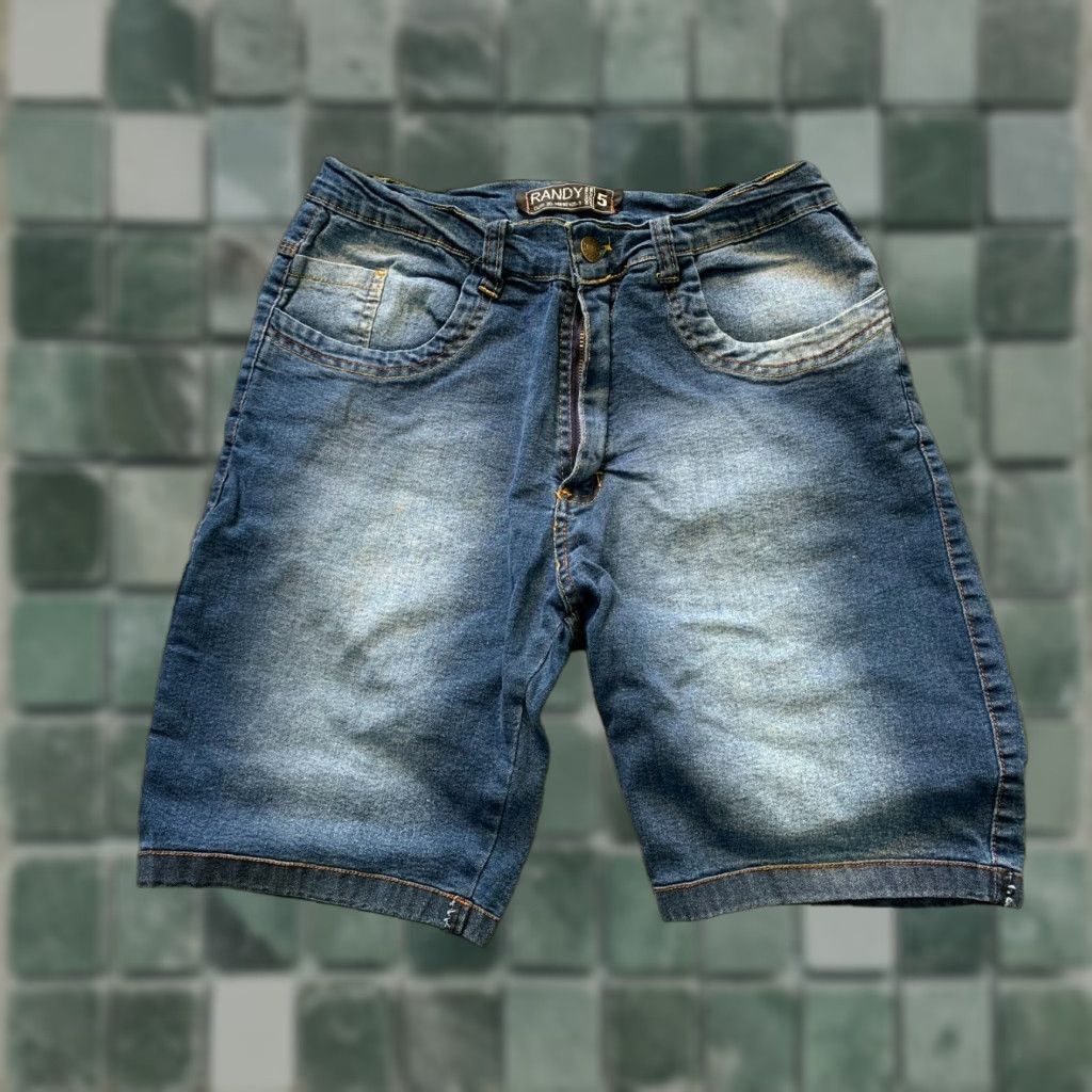 Denime Randy Shorts Womens Bermuda Denim Size 5 Stretch Medium Wash Blue Pocket Size 27" / US 4 / IT 40 - 1 Thumbnail