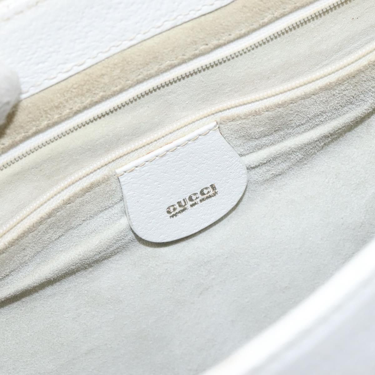 Gucci GUCCI Tote Bag Leather White Silver Size ONE SIZE - 16 Thumbnail
