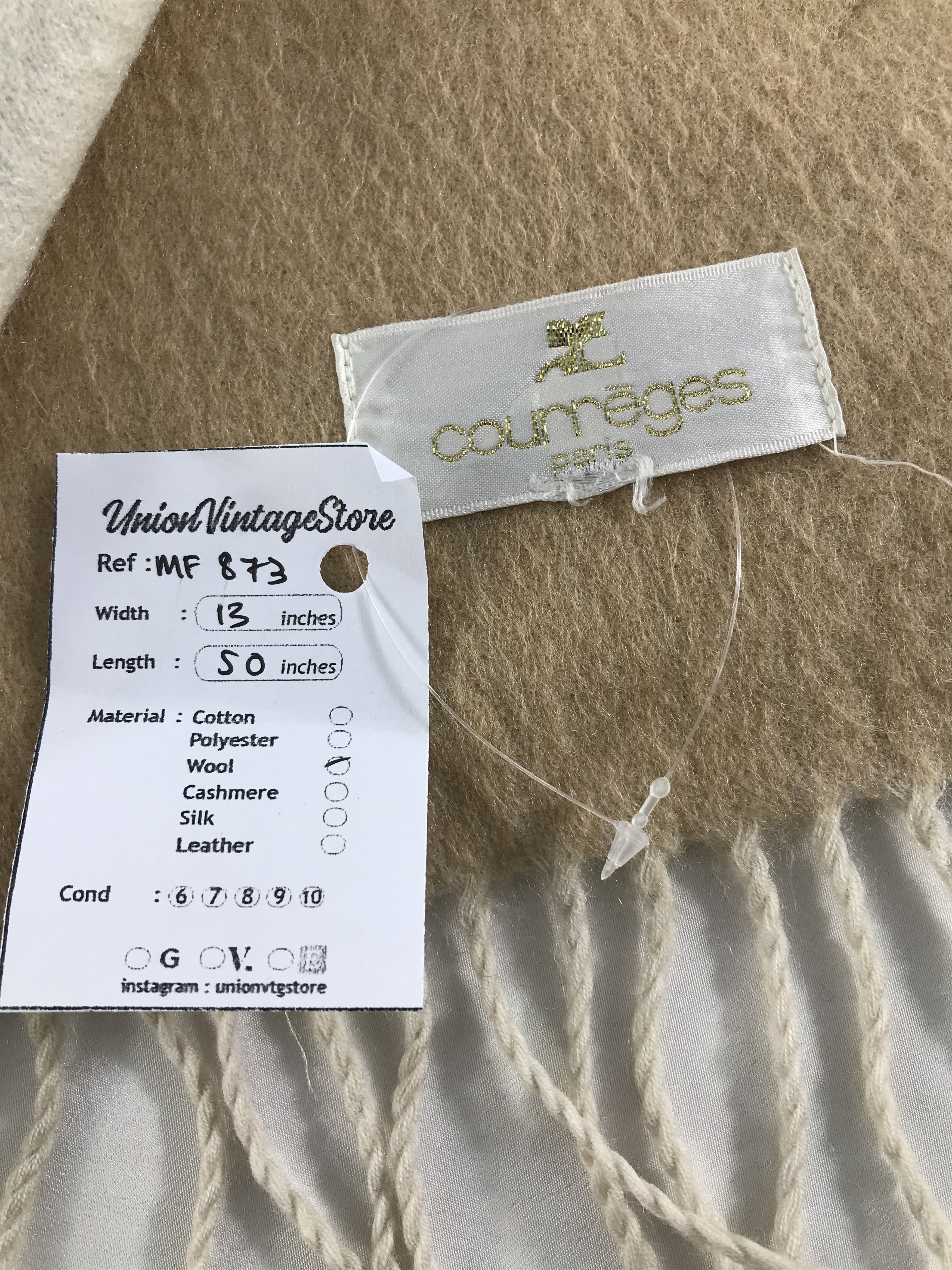 Courreges Vintage Courreges Scarf/Muffler/Neckwear MF873 Size ONE SIZE - 5 Thumbnail