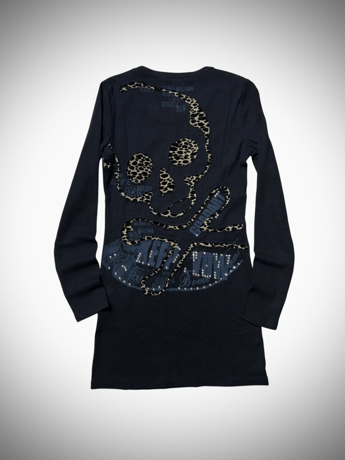 Japanese Brand 2000’s EGOIST - Gyaru Skull Tight Dress Size M / US 6-8 / IT 42-44 - 1 Thumbnail