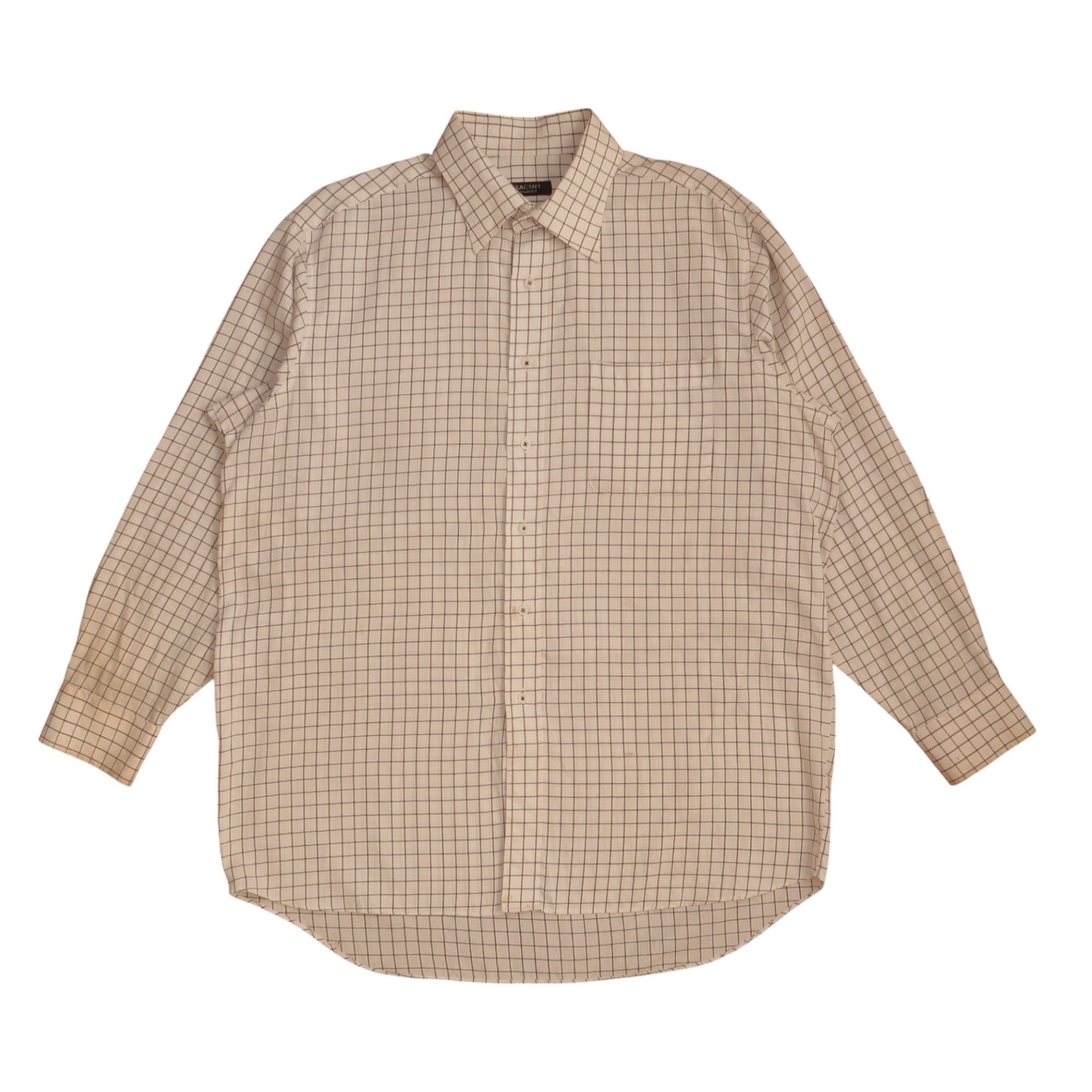 90s Sacsny Y’Saccs Yohji Yamamoto Plaid Shirt Button Up