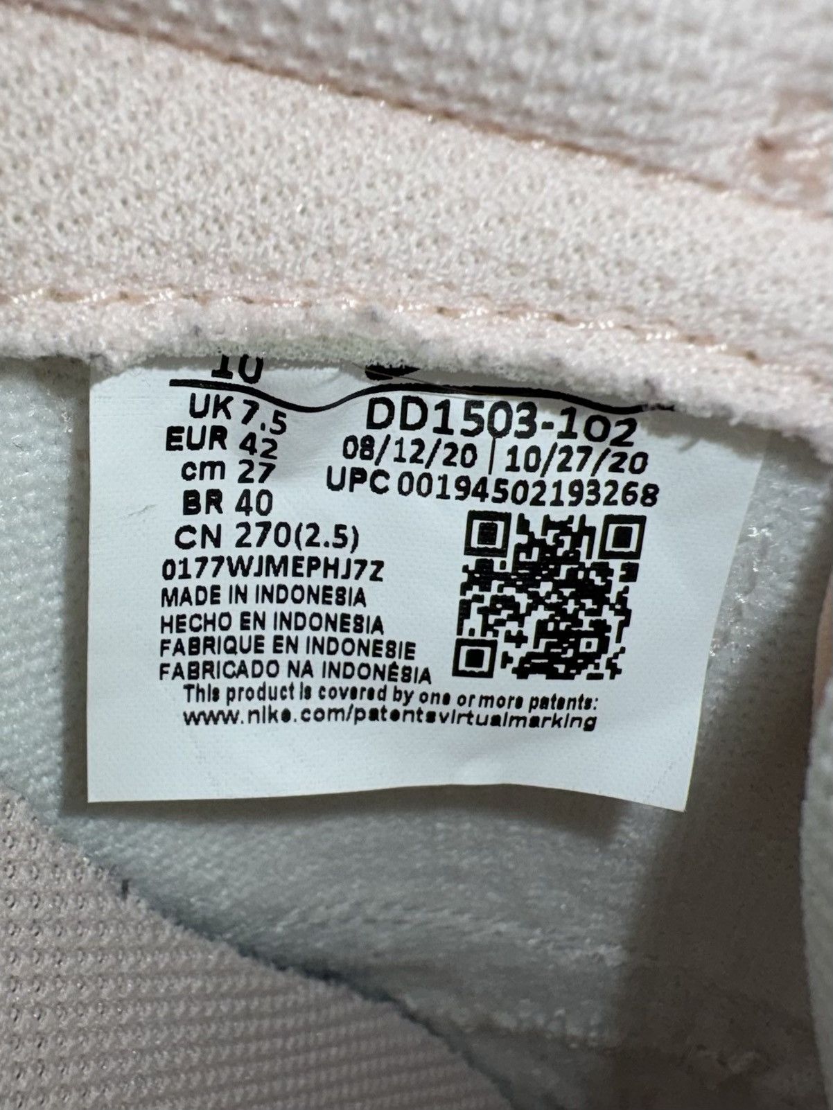 Nike Mens 8.5 Women 10 2021 Nike Dunk Low Orange Pearl pink y2k Size US 8.5 / EU 41-42 - 10 Thumbnail