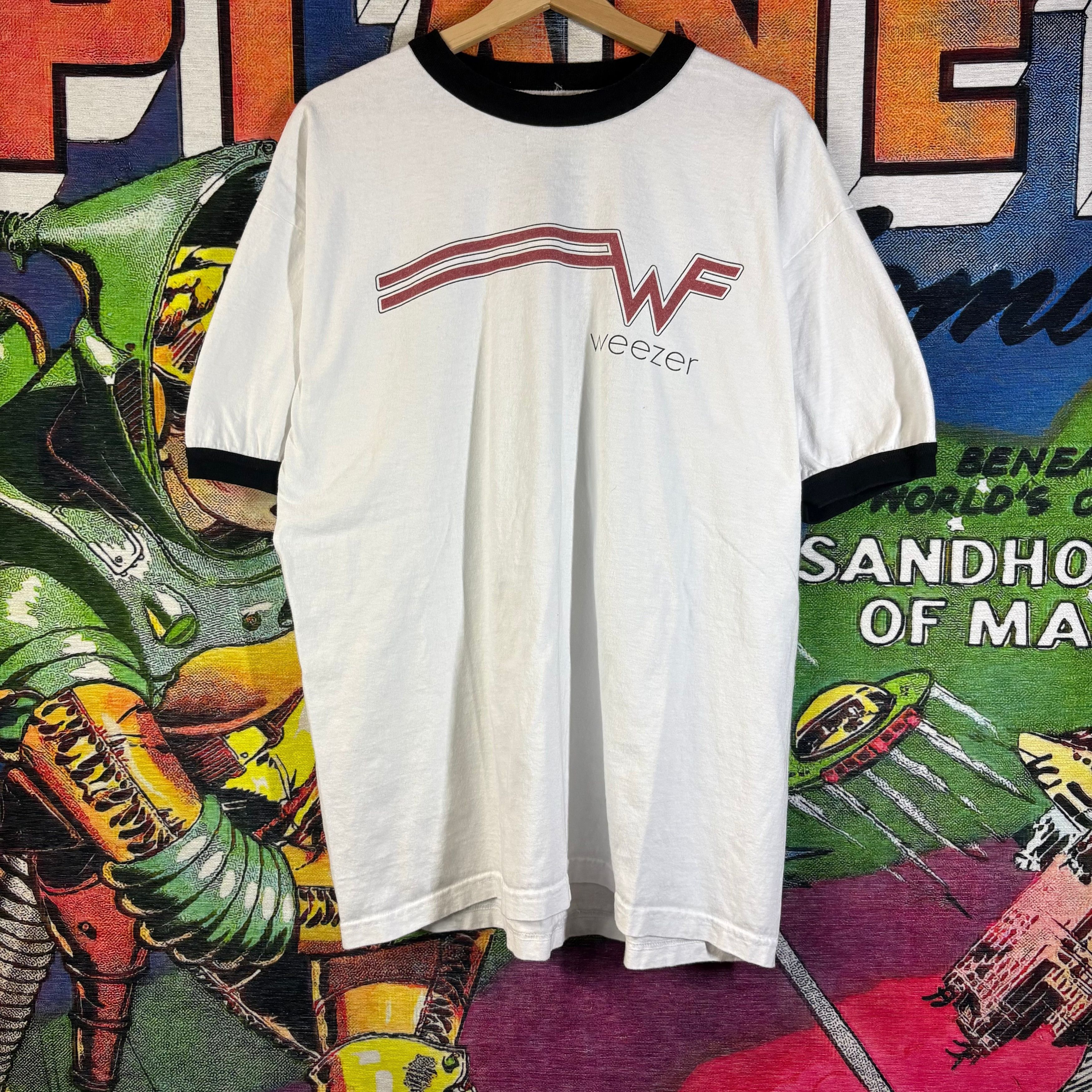 Band Tees Y2K Weezer Ringer Tee Size XL Size US XL / EU 56 / 4 - 1 Thumbnail