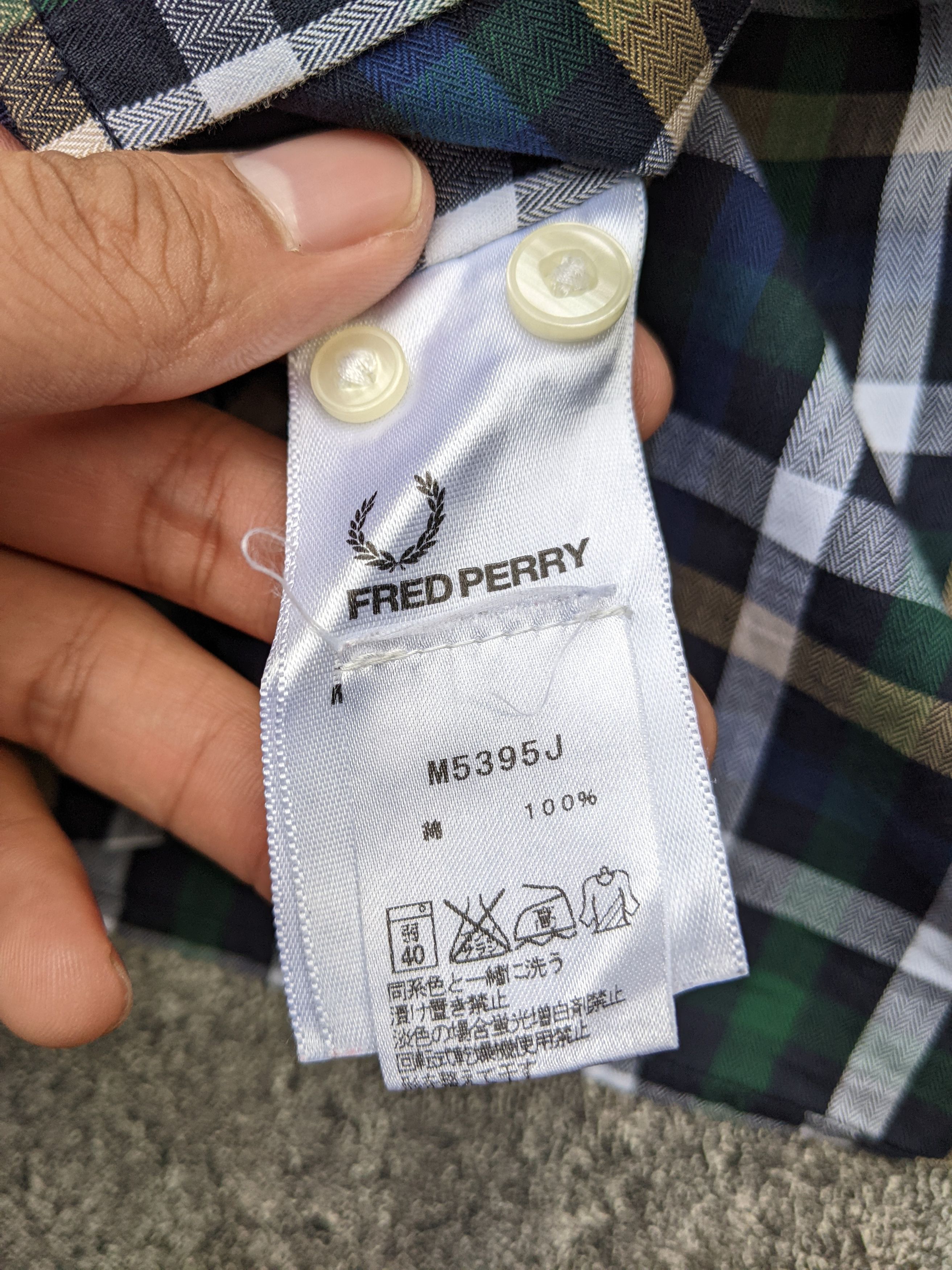 Fred Perry Fred Perry Check Button Down Classic Shirt Size US M / EU 48-50 / 2 - 5 Thumbnail