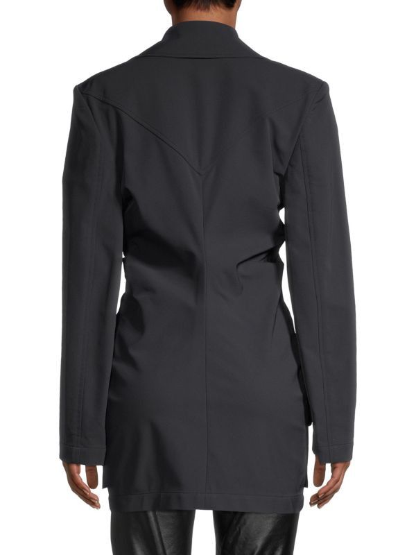 Bottega Veneta o1y0725 Blazer in Midnight Blue Size S / US 4 / IT 40 - 2 Thumbnail