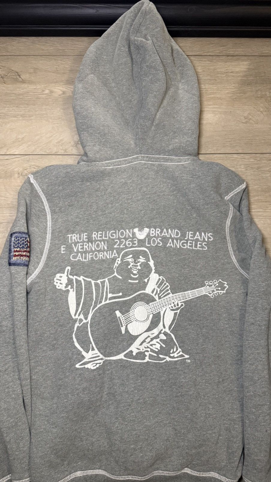 True Religion Vintage / Y2K 2000s True Religion Buddha Logo Sherpa Hoodie Size S / US 4 / IT 40 - 3 Thumbnail