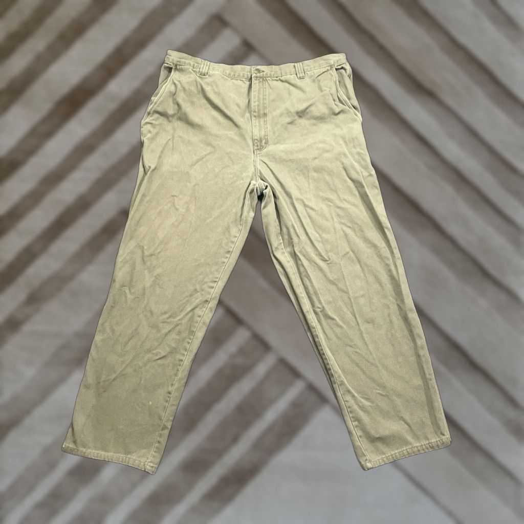 Vintage Cabelas Pants Mens 44 Brown Tan Canvas Workwear 40x31 Carpenter Grunge Boy Mens Size US 40 / EU 56 - 1 Thumbnail
