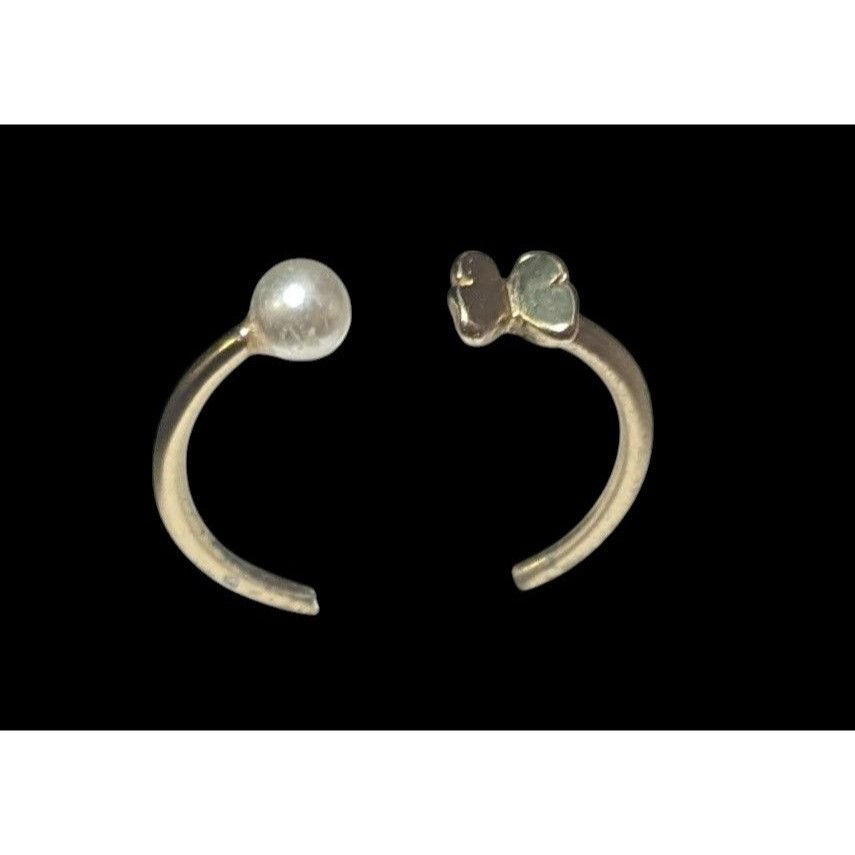 Other Minimalist Butterfly Faux Pearl Open Top Gold Tone Ring Size Size ONE SIZE - 10 Thumbnail