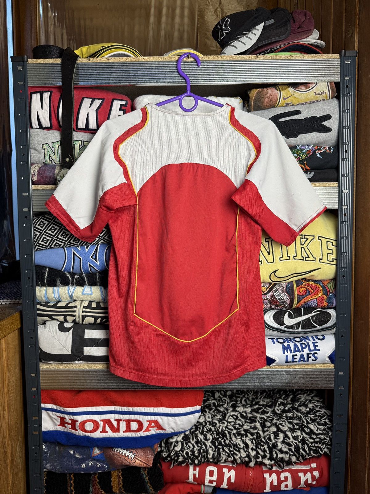 Nike 90s Nike Arsenal O2 Total 90 Soccer Jersey Y2K Drill 90s Size US S / EU 44-46 / 1 - 2 Thumbnail