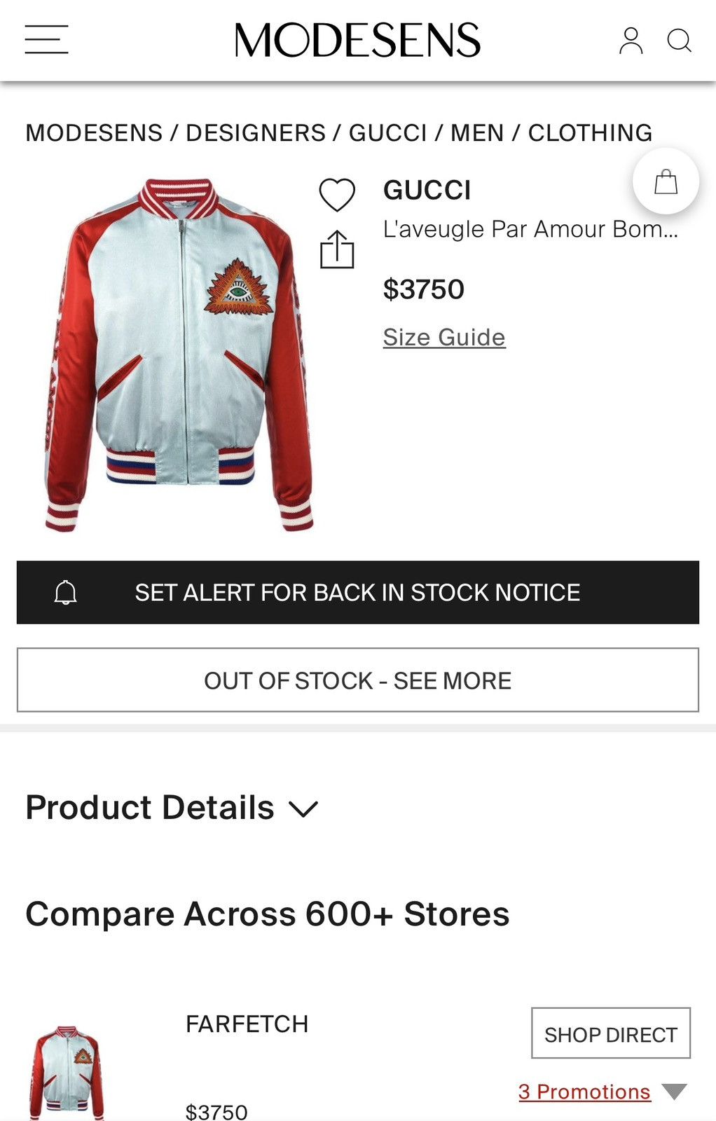 Gucci Gucci illuminati Silk/Viscose Bomber Size US M / EU 48-50 / 2 - 17 Thumbnail