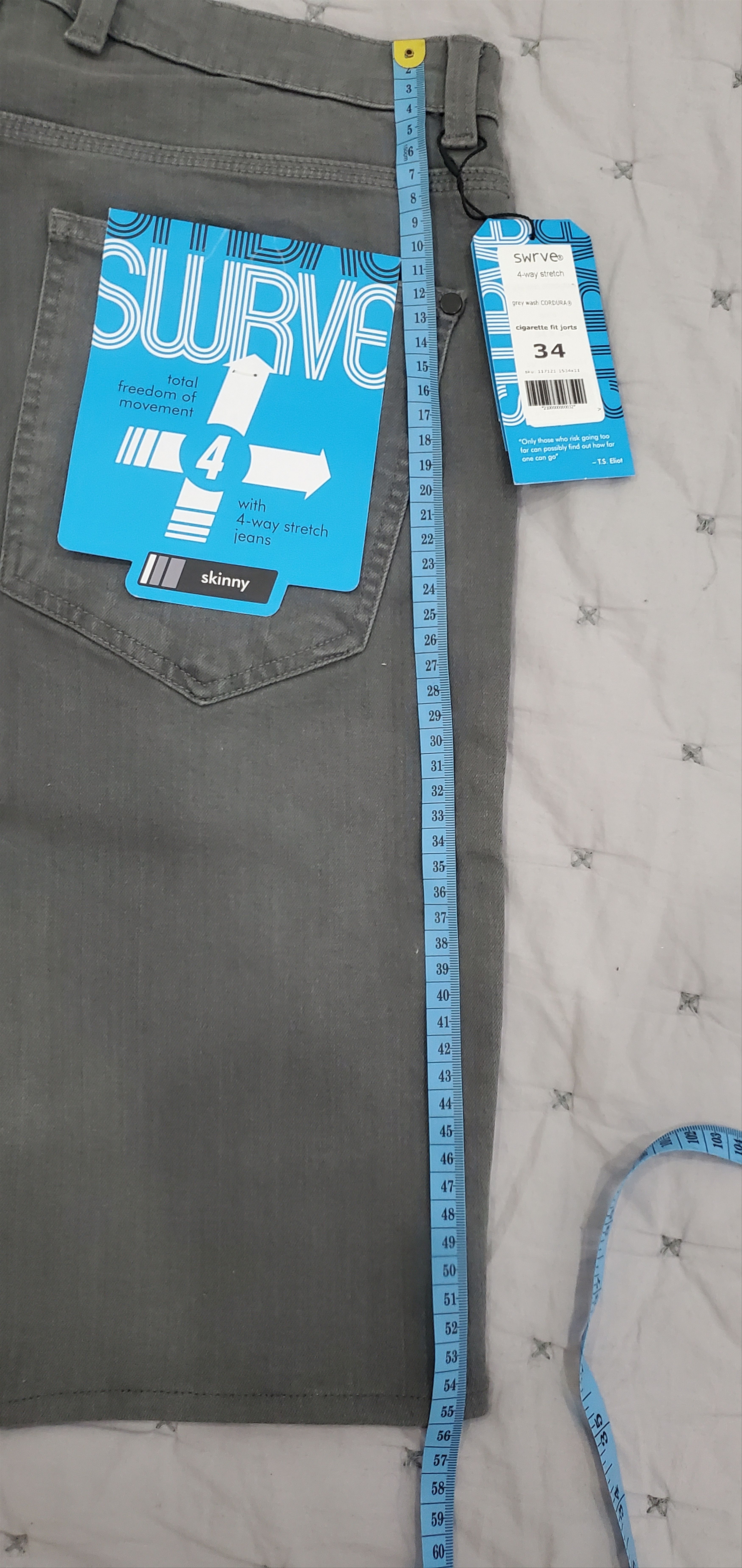 swrve 4-way stretch CORDURA cigarette fit jorts Size US 34 / EU 50 - 6 Thumbnail