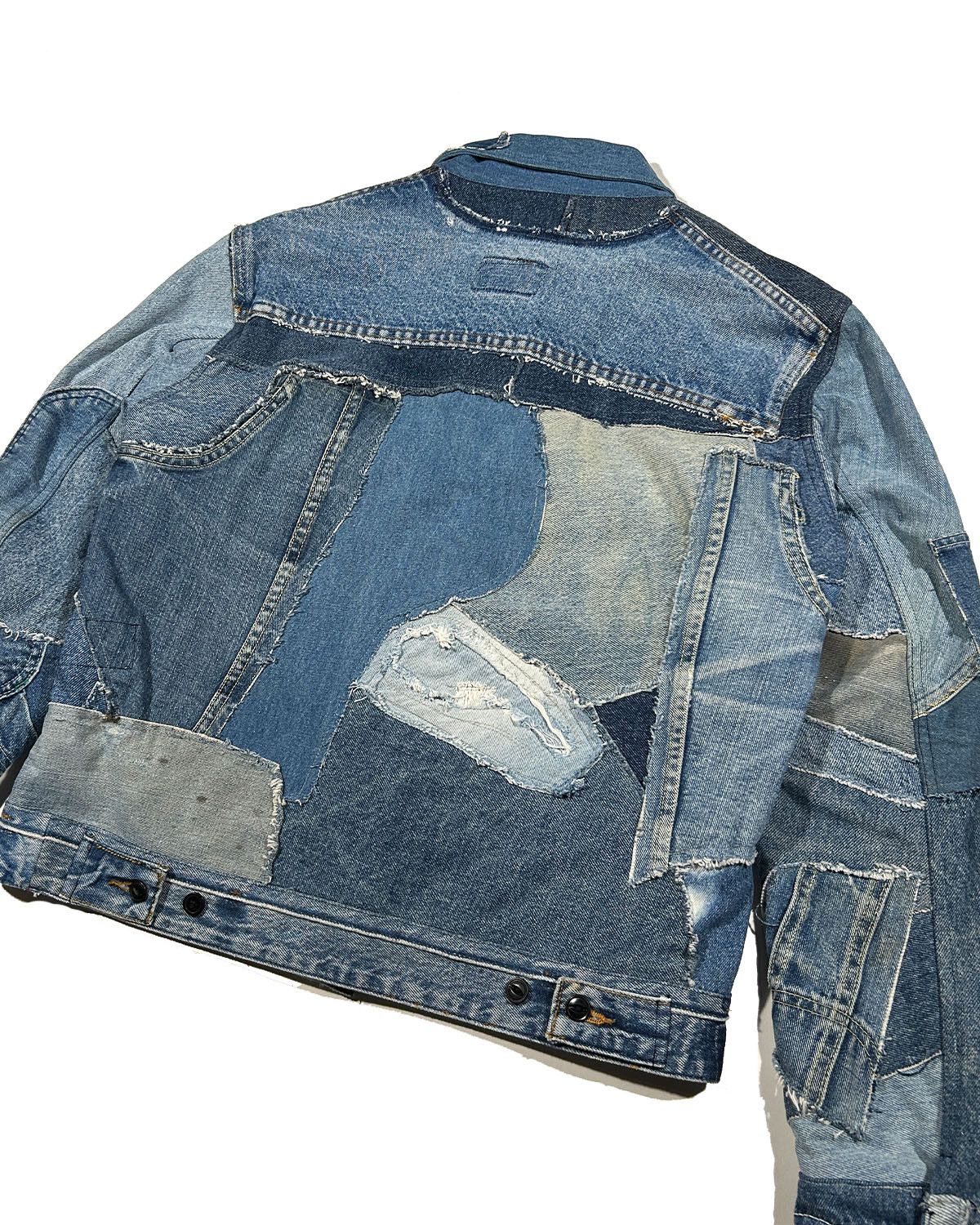 Greg Lauren GREG LAUREN RECONSTRUCTED DENIM JACKET Size US L / EU 52-54 / 3 - 5 Thumbnail