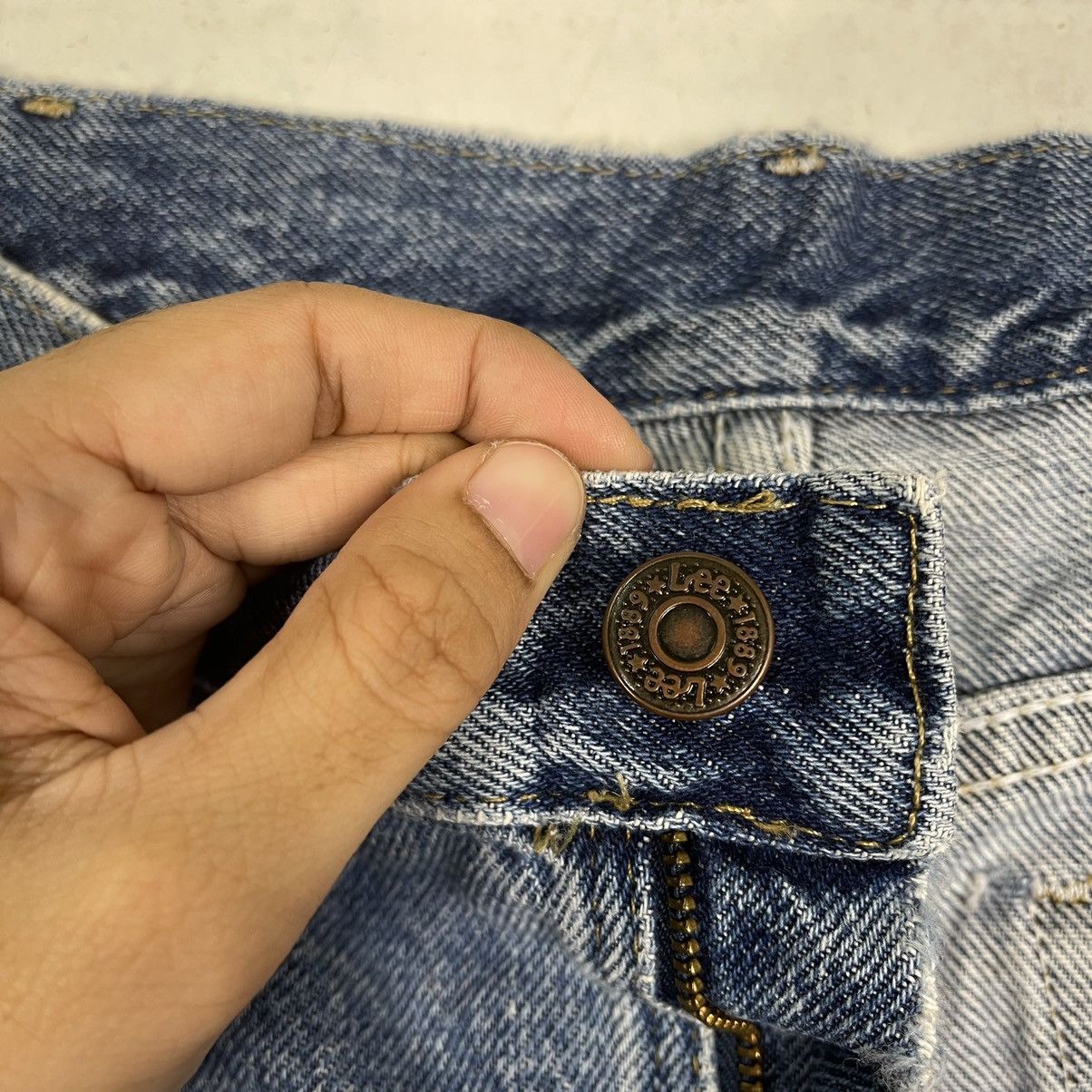 Japanese Brand × Lee 90s Lee Riders Blue Jeans Zipper Fly Jeans Size US 36 / EU 52 - 13 Thumbnail