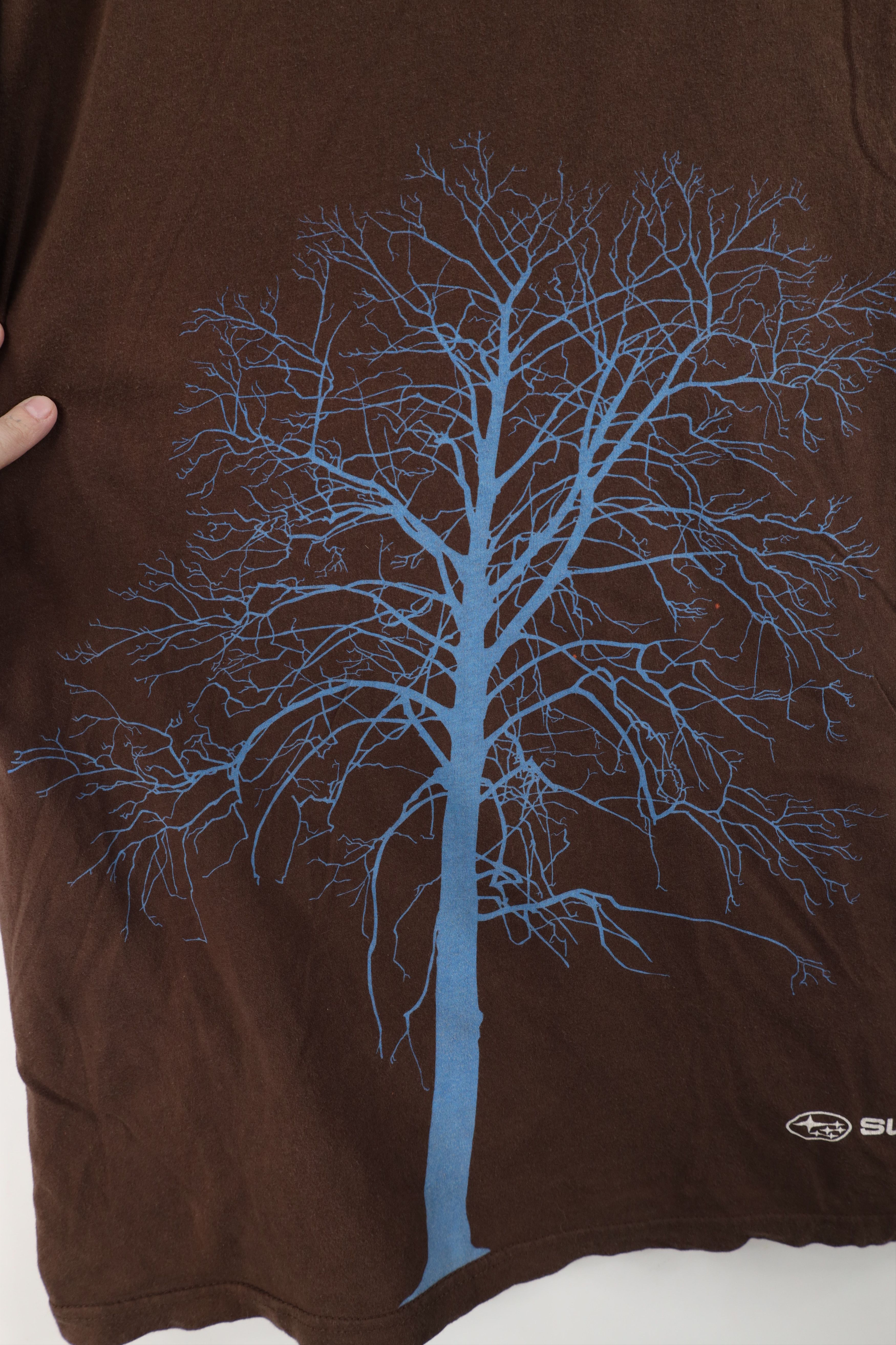 Vintage Y2K Subaru Spell Out Tree Racing Short Sleeve T-Shirt Brown Size US XL / EU 56 / 4 - 5 Thumbnail