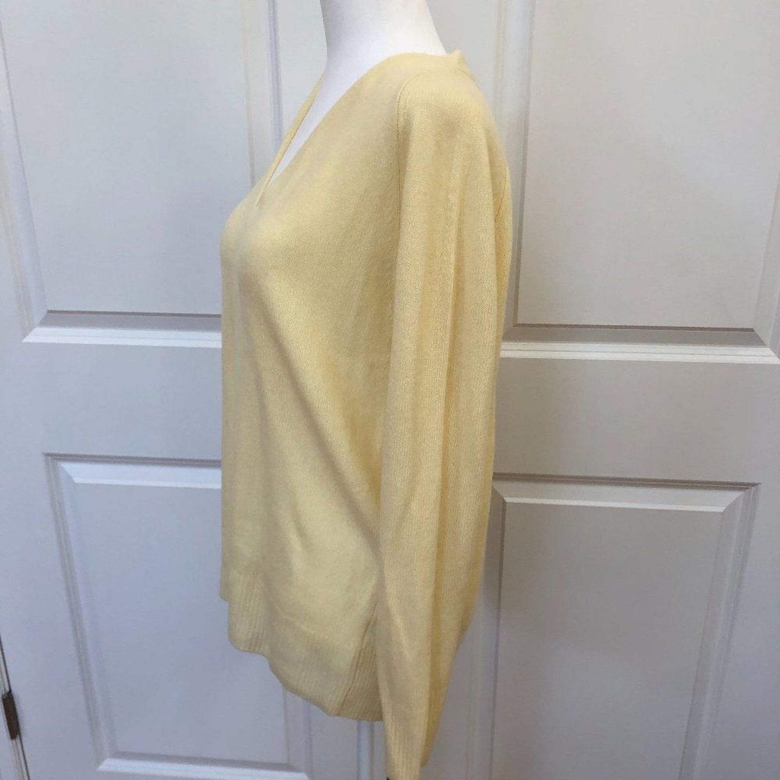 Vince VINCE Marled Wool Cashmere Blended V-Neck Sweater Size S / US 4 / IT 40 - 5 Thumbnail
