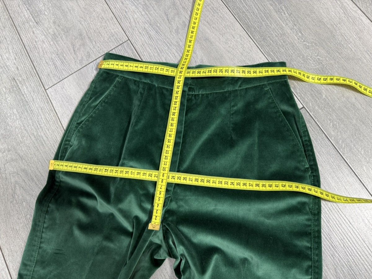 Dolce & Gabbana Dolce & Gabbana Velour Trouser Suit Green IT 40-42 US 4-6 Size XS / US 0-2 / IT 36-38 - 23 Thumbnail