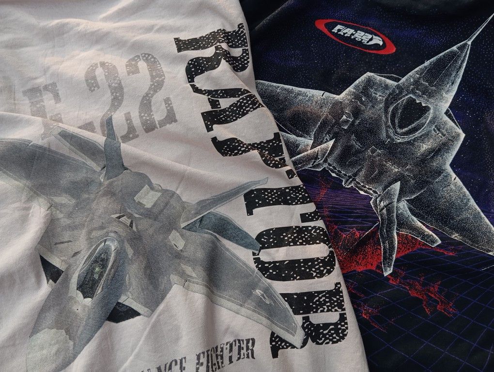 Gildan Air Force Jet Fighter 🇺🇸 FA-22 & F-22 Raptor 🚀 tshirts Size US M / EU 48-50 / 2 - 1 Thumbnail