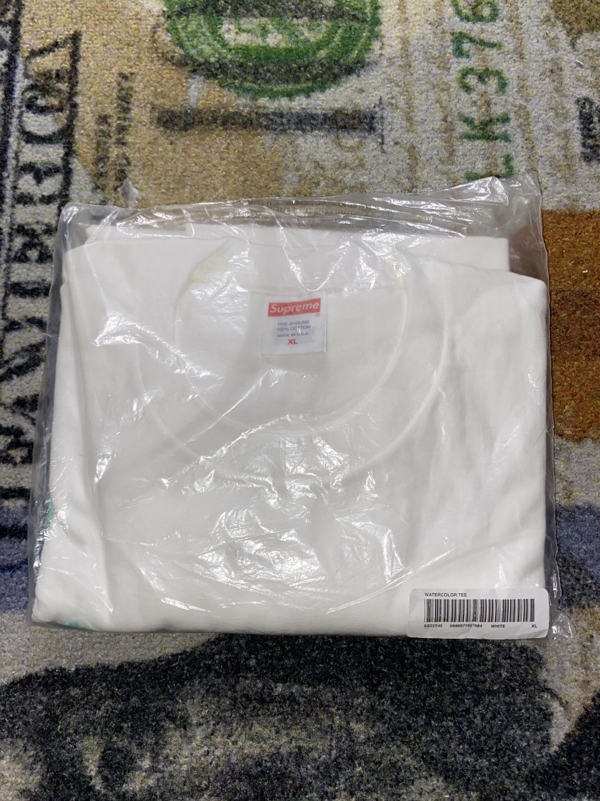 Supreme Supreme Watercolor Tee White Size US XL / EU 56 / 4 - 3 Thumbnail