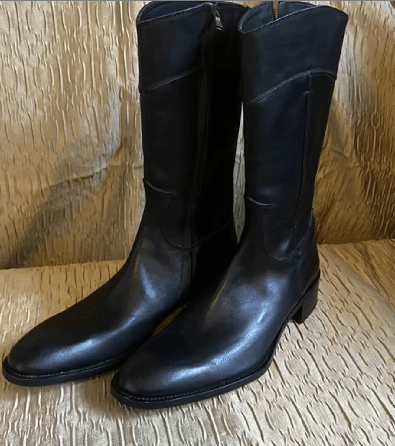 Dsquared2 DSQUARED2 Tall Sleek Leather Western Boots Size US 10 / EU 43 - 1 Thumbnail
