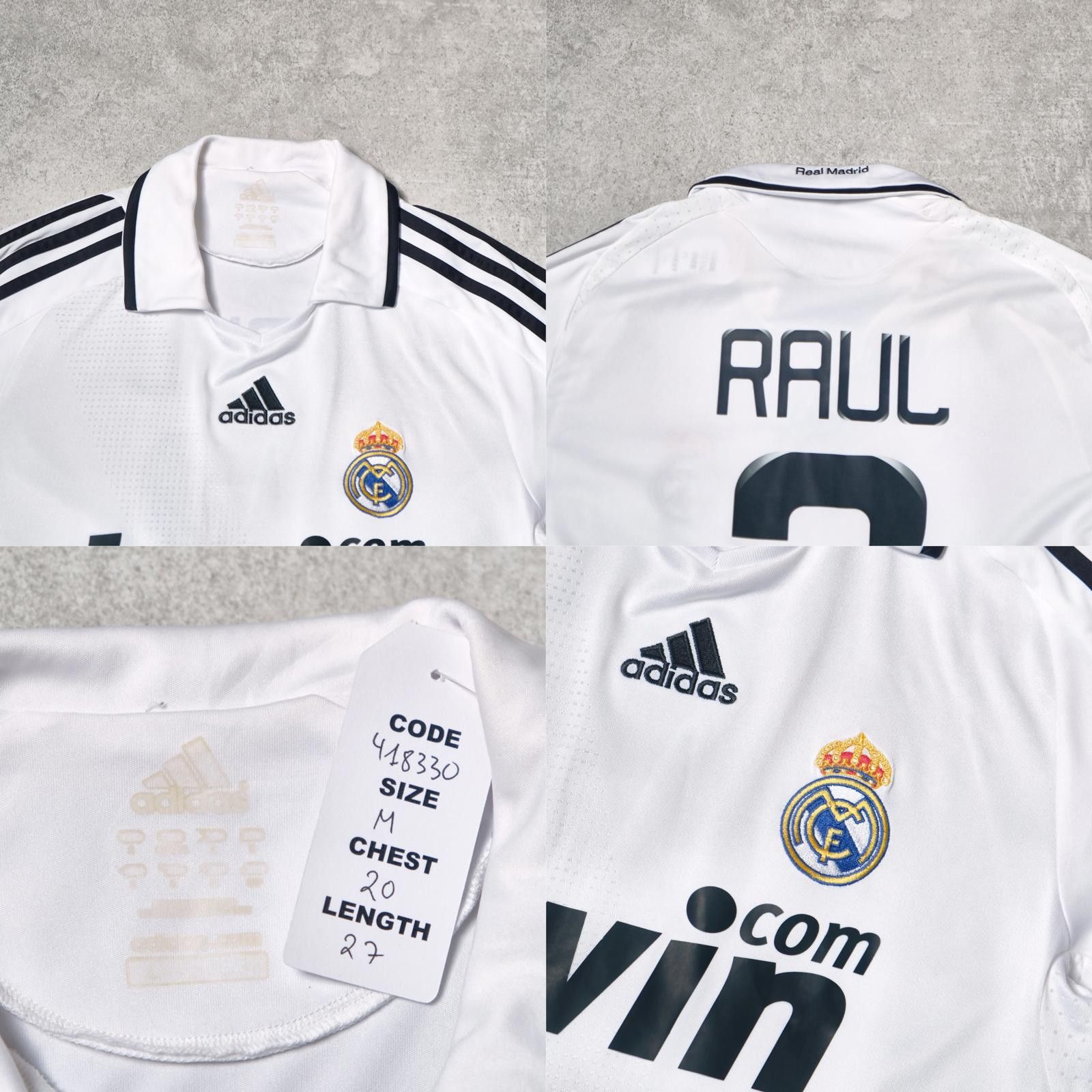 Adidas 2008/09 Real Madrid Home Shirt Adidas Raul (M) Size US M / EU 48-50 / 2 - 5 Thumbnail