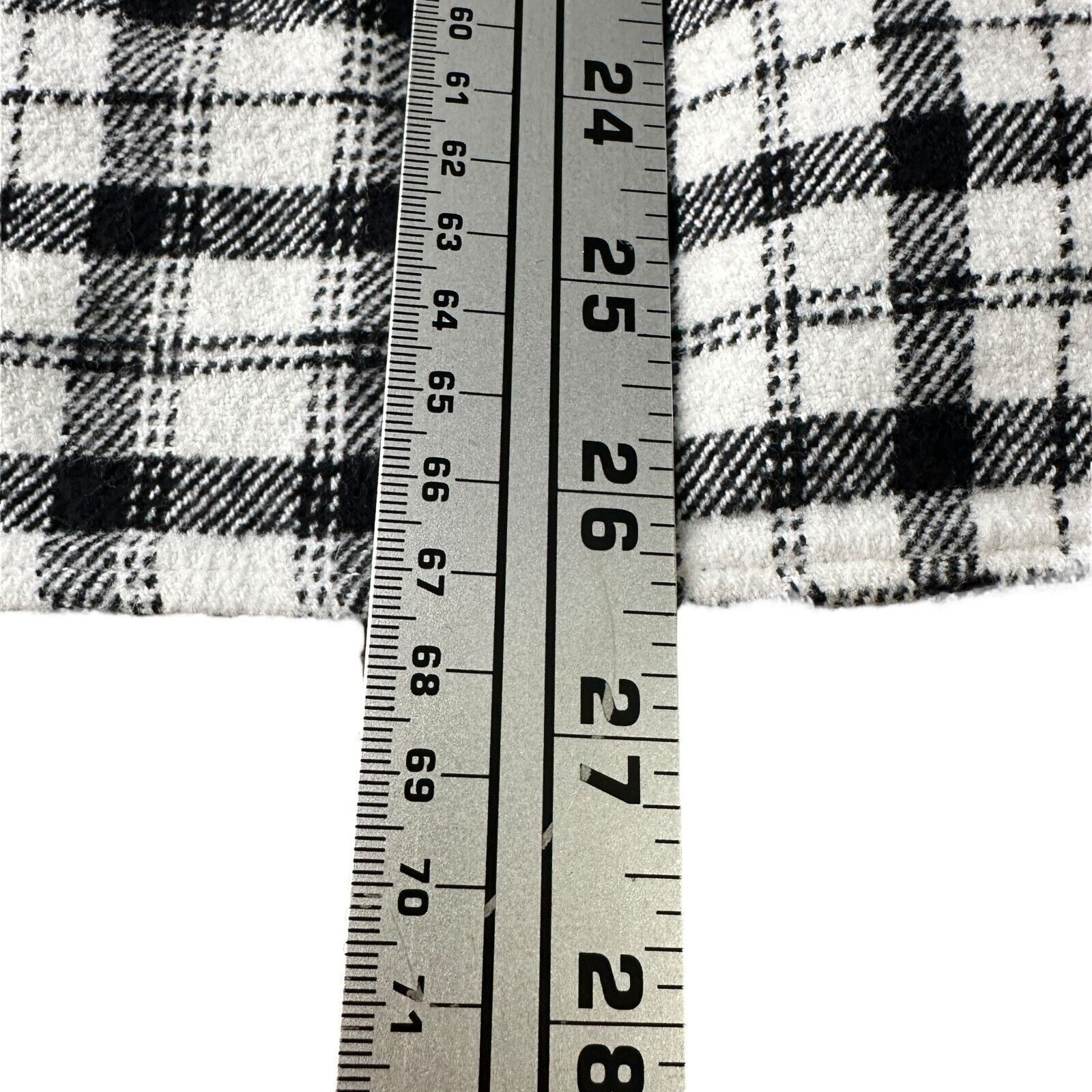 Full Send Full Send Nelk Boys Flannel Shirt Mens M White Black Plaid Size US M / EU 48-50 / 2 - 10 Thumbnail