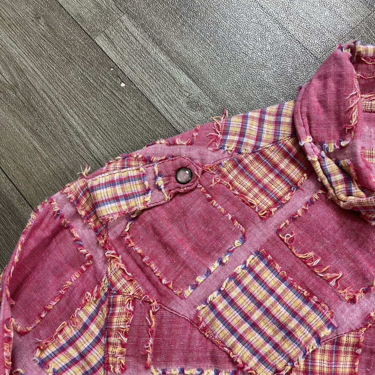 Beauty Beast 2000s Shinehill Patchwork Plaid Western Distressed Vtg Style Size US M / EU 48-50 / 2 - 5 Thumbnail