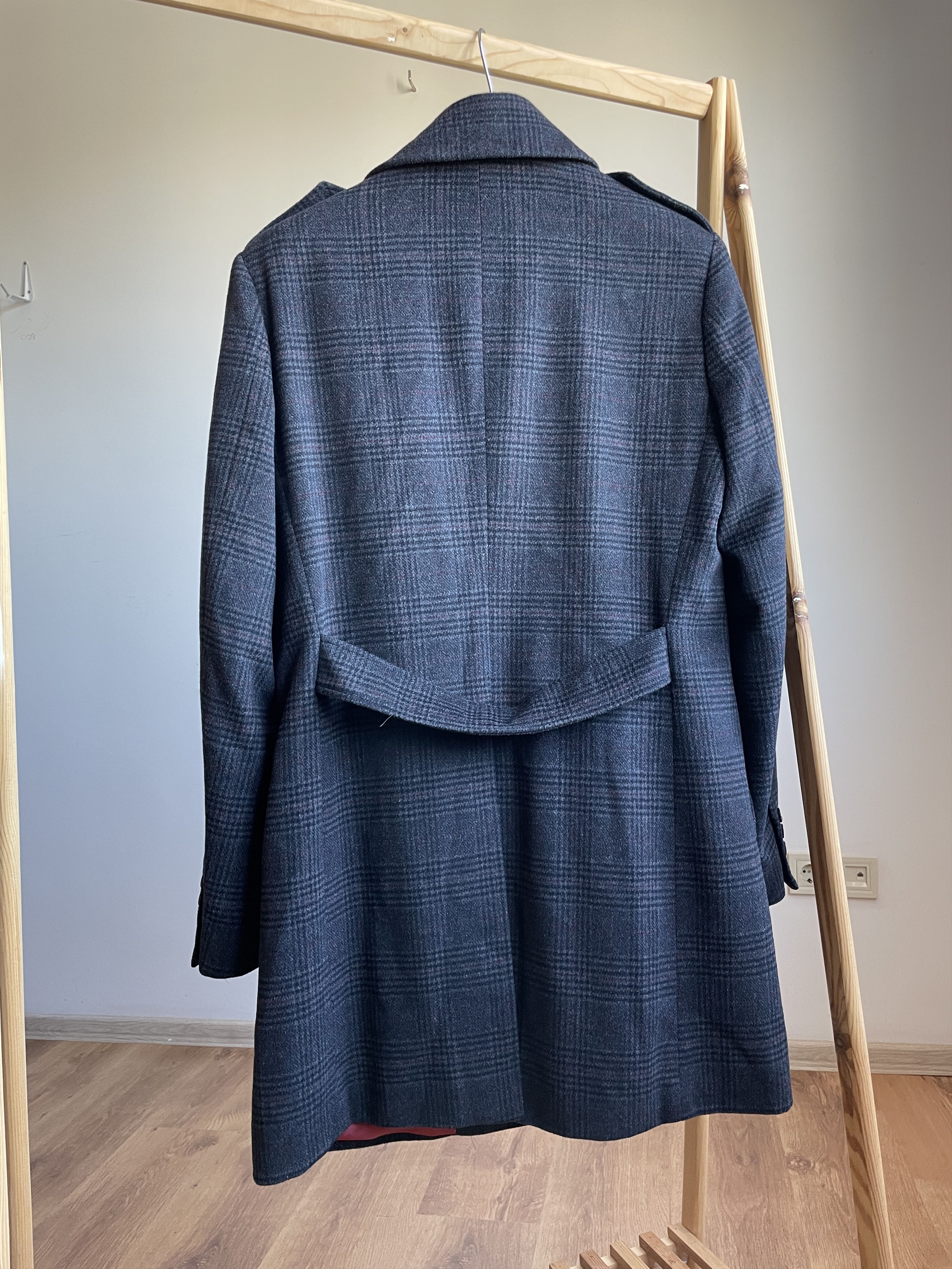 Other Holland Esquire Plaid Wool Blend Mac Coat Size L Size US L / EU 52-54 / 3 - 2 Thumbnail