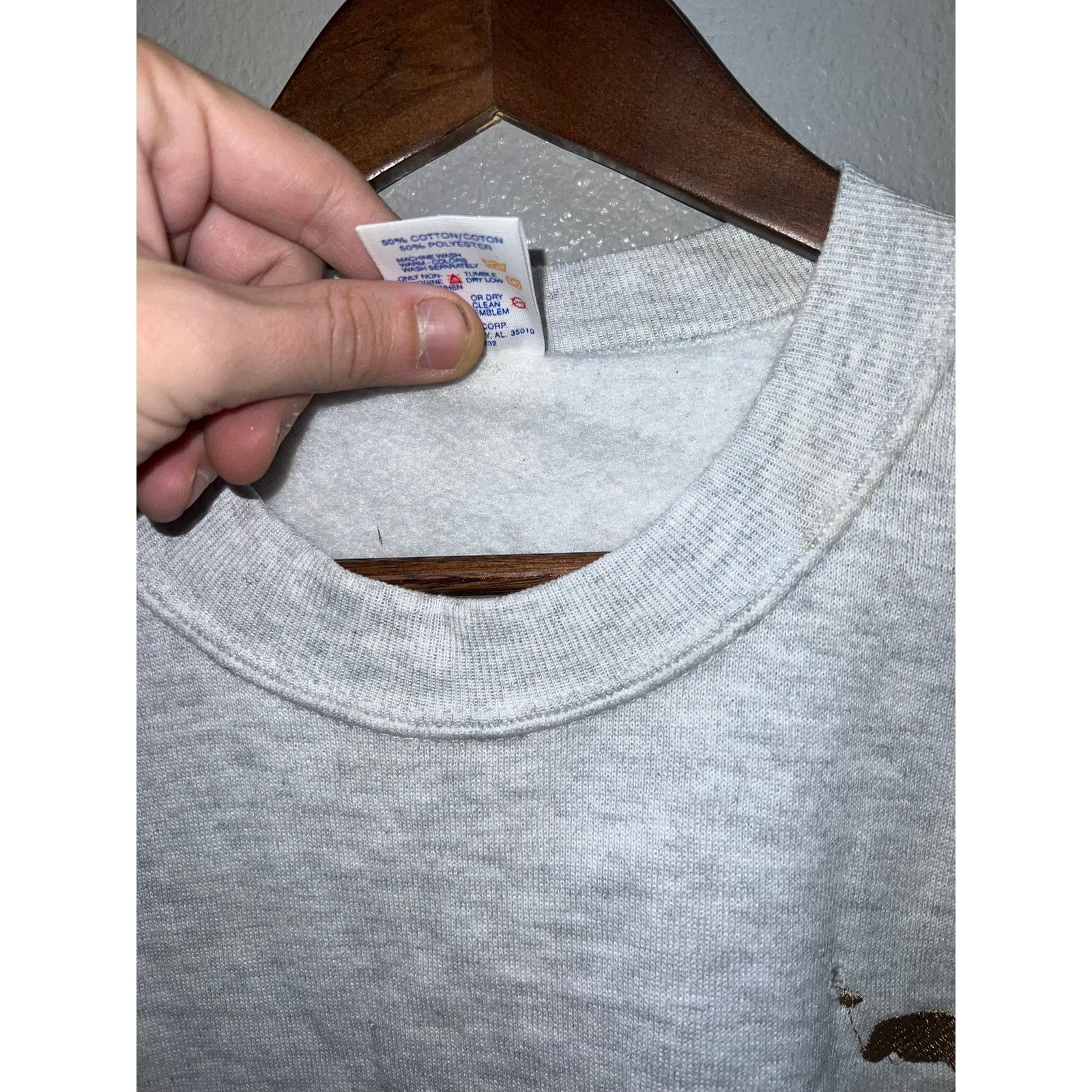 Jerzees Vintage Jerzees Sweatshirt Heather Gray Crewneck Large 90s L Size US L / EU 52-54 / 3 - 6 Thumbnail