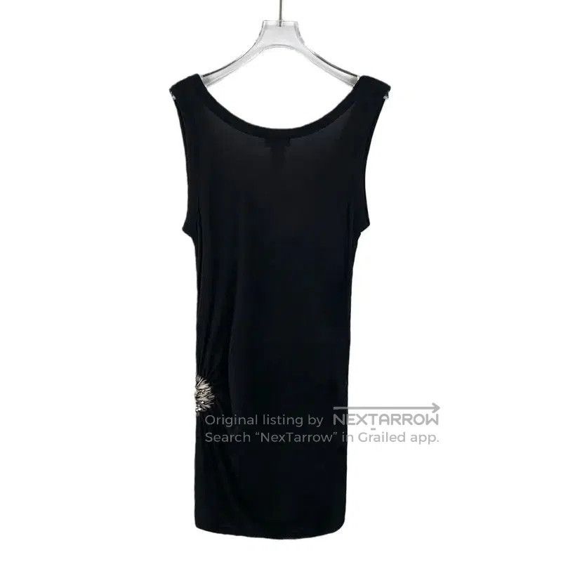 Moschino Moschino Black Silk Dress with Embellishment . Size M / US 6-8 / IT 42-44 - 2 Thumbnail