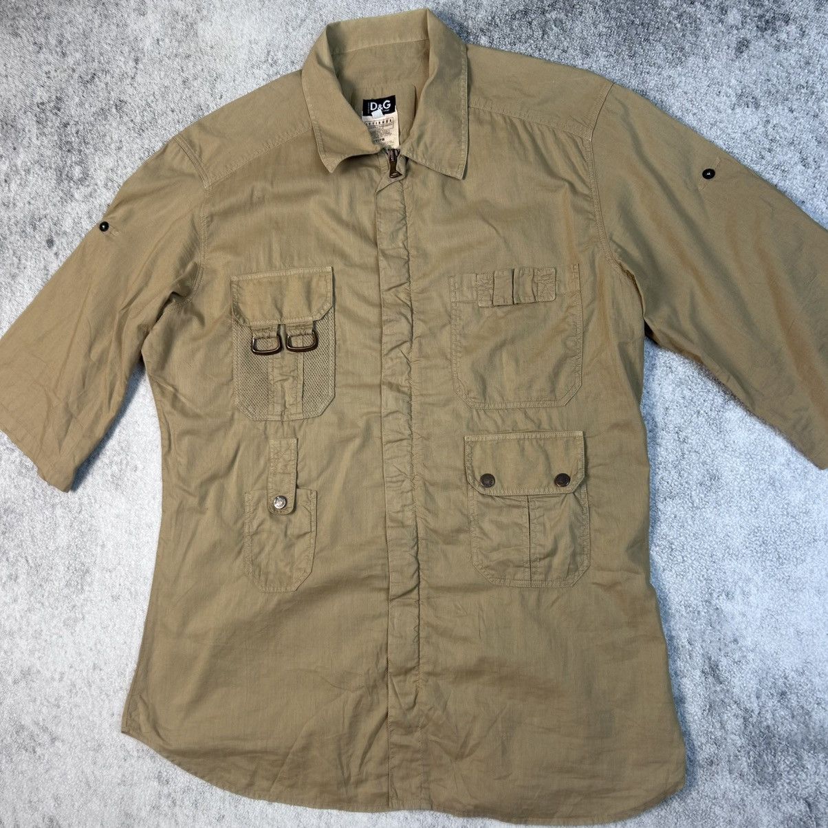 Dolce & Gabbana Rare Dolce & Gabbana Combat multipocket Shirt Size US XL / EU 56 / 4 - 4 Thumbnail