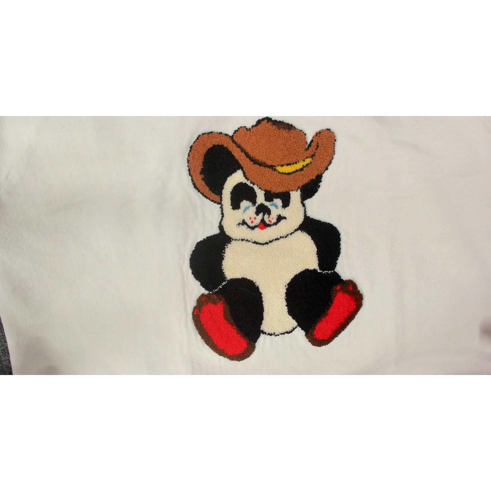 Jerzees VTG Jerzees Custom Cutoff Cowboy Panda Chenille Sweatshirt Size US L / EU 52-54 / 3 - 9 Thumbnail