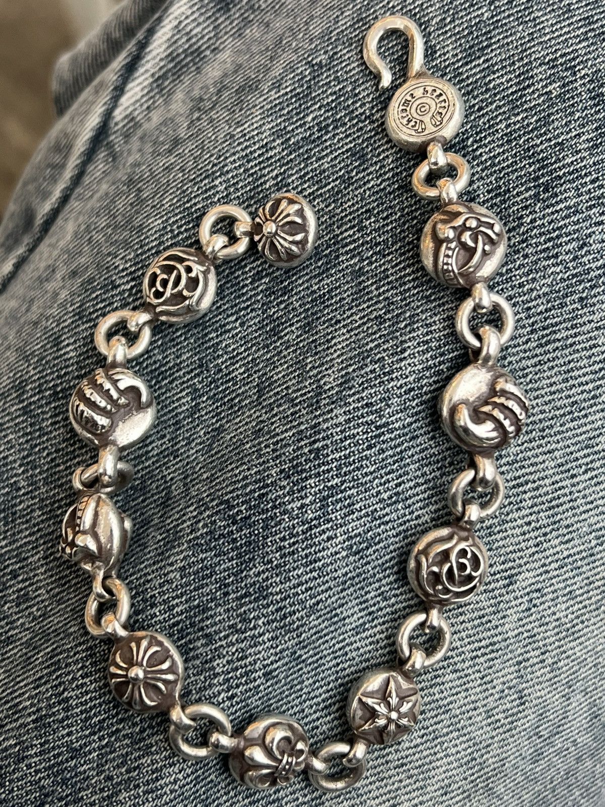 Chrome Hearts Chrome Hearts Multi Ball Bracelet 11 Ball Silver Adjustable Size ONE SIZE - 1 Thumbnail