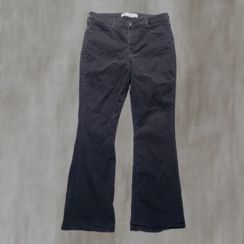 Levi's Levi's Womens Jeans Bootcut 16 Black Denim Stretch Regular Fit Fall Winter Size 38" / US 16 / IT 52 - 1 Thumbnail