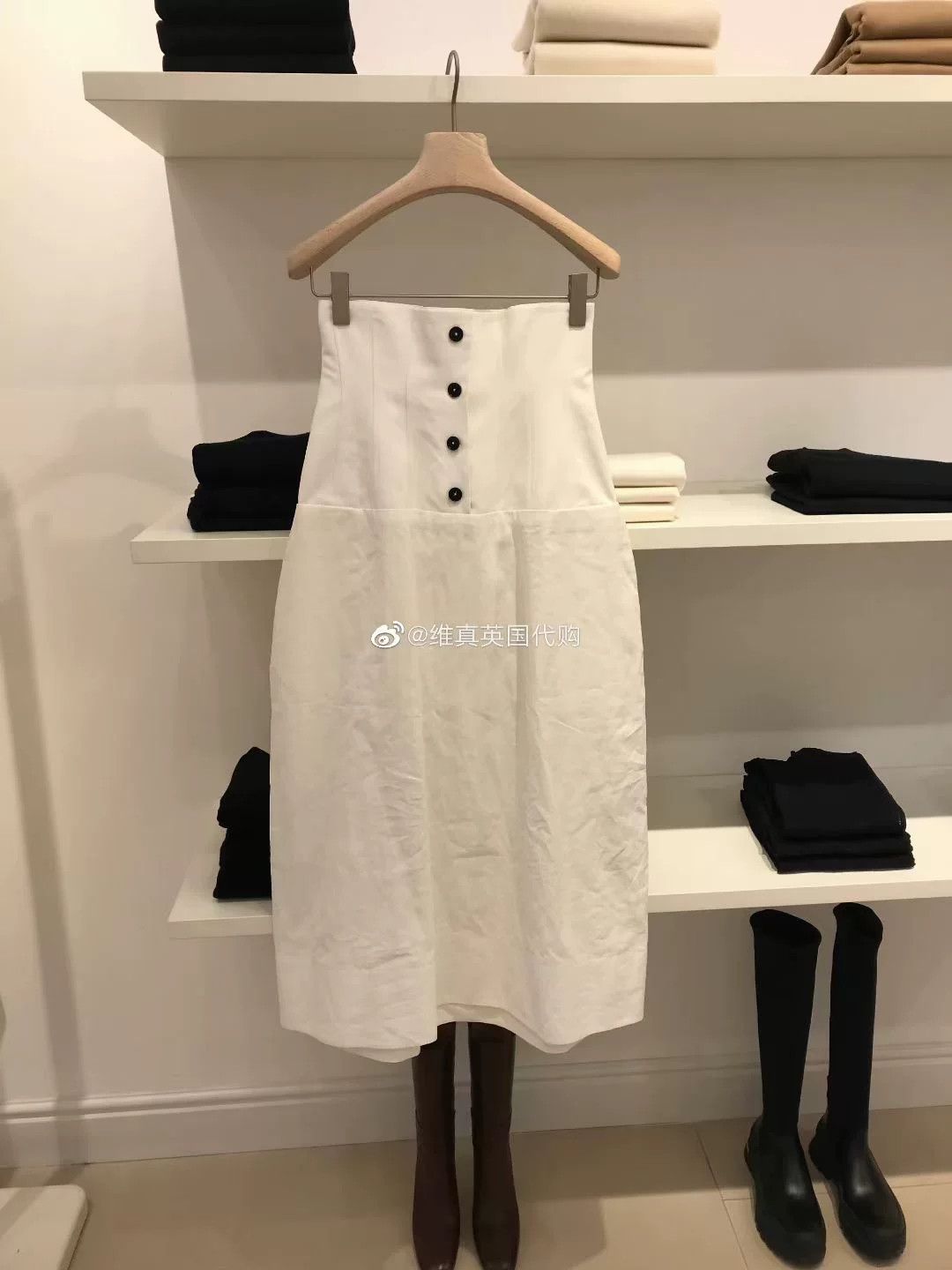 Jil Sander Jil Sander White Linen Skirt Size 32" / US 10 / IT 46 - 1 Thumbnail