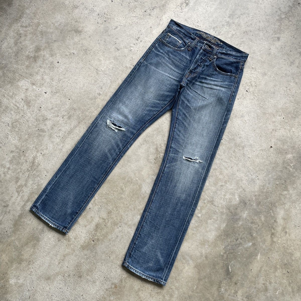 American Eagle Outfitters Vintage American Eagle Outfitters Selvedge Jeans Pants W31 Size US 31 - 3 Thumbnail